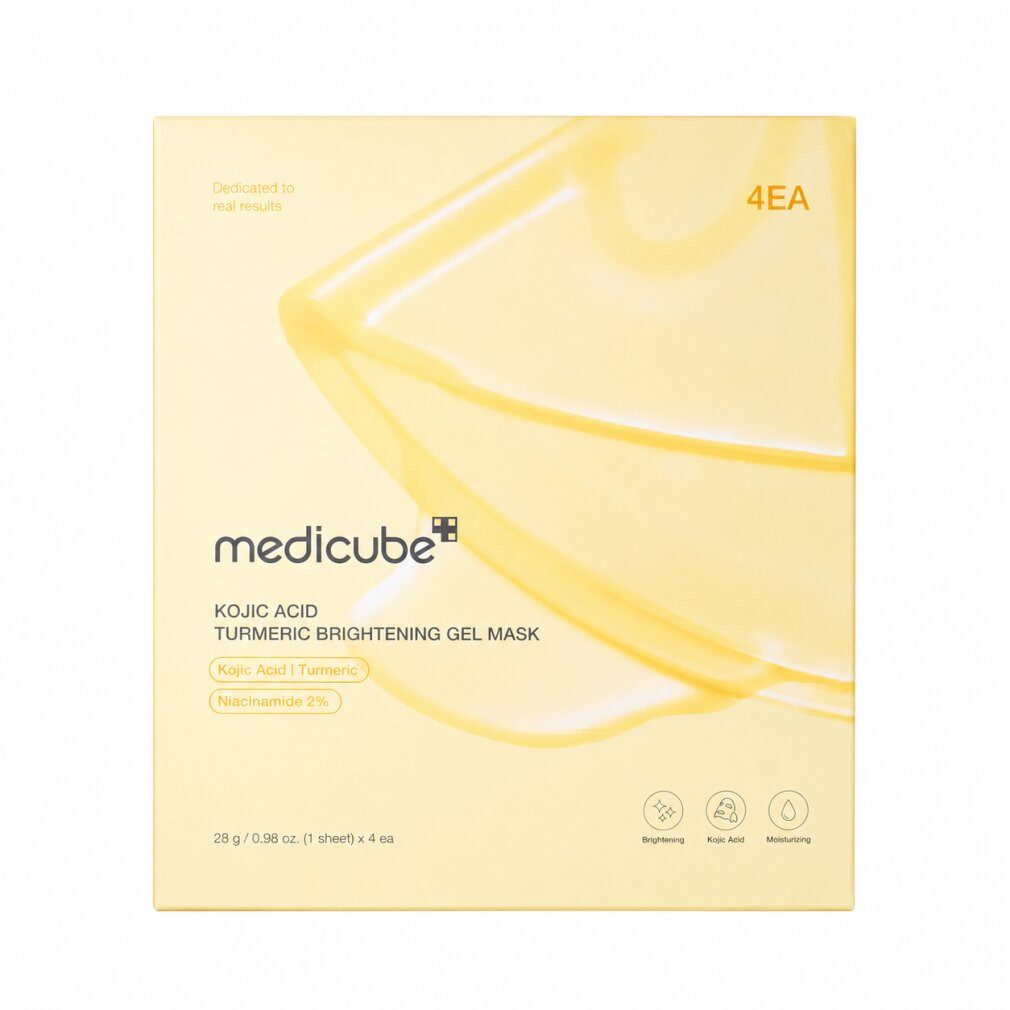 Medicube Gesichtspflege Brightening Kojic Acid Turmeric Gel Mask 4x28g