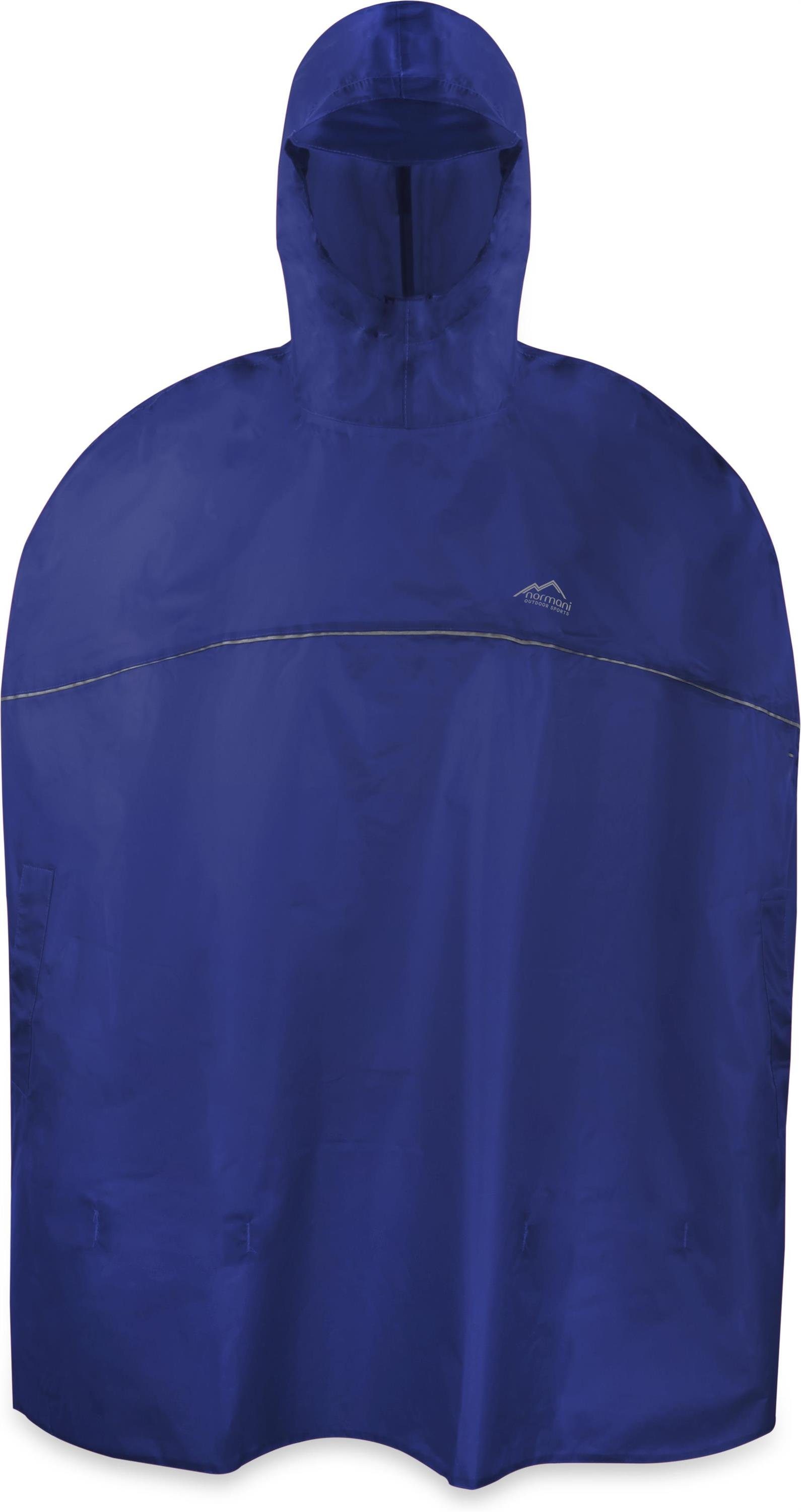 normani Regenponcho Kinder Regenponcho Cherrapunji Kids Wasserdichter Regencape mit Kapuze und Reflektor - Jungen und Mädchen