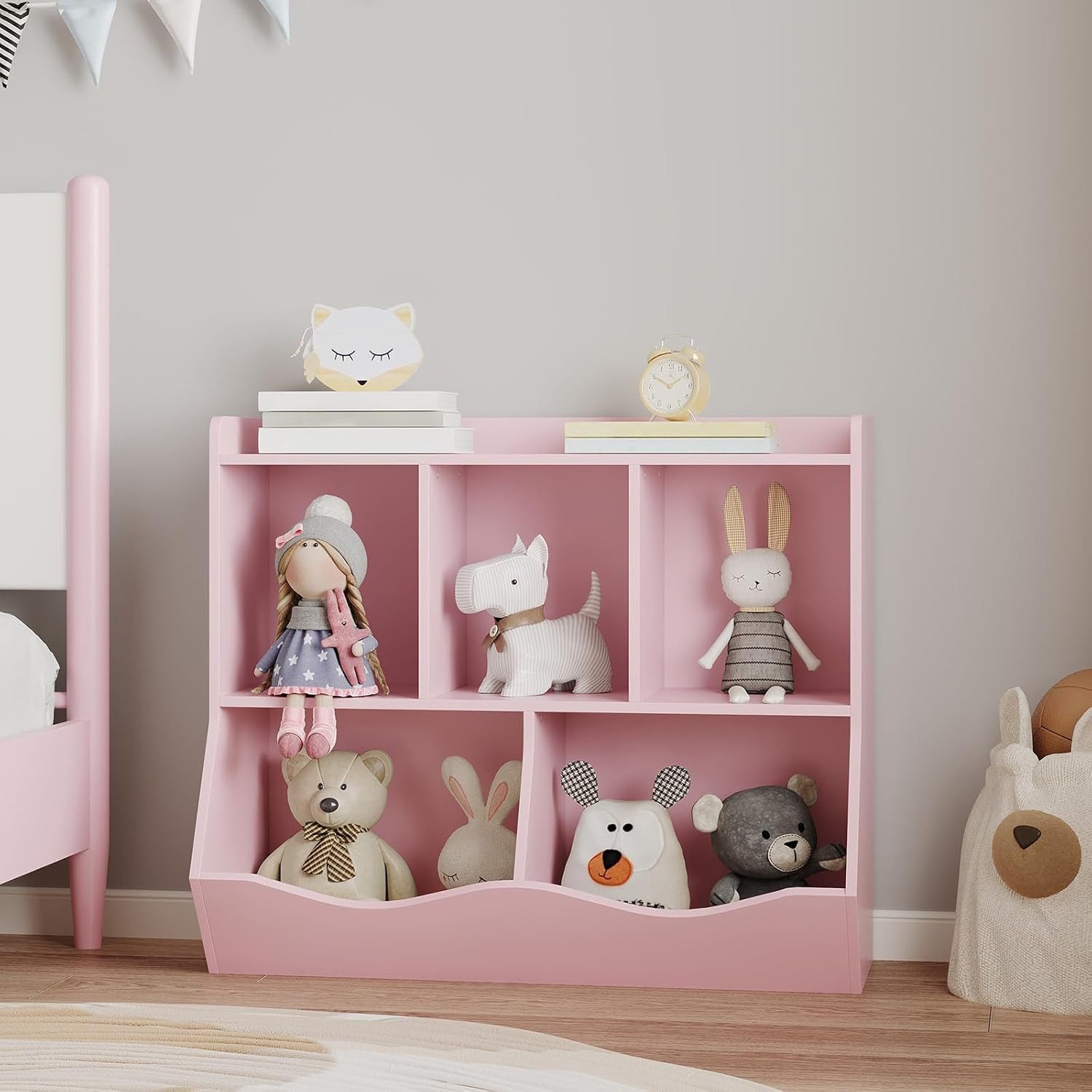 GarveeMore Kinderregal Spielzeugregal Kinderregal mit 5 günstig online kaufen