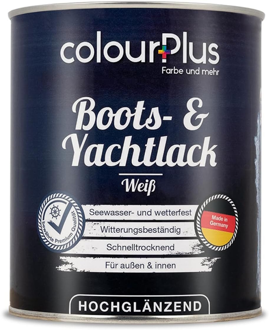 ColourPlus Kunstharzlack Boots- & Yachtlack glänzend, wetterfest & UV-beständig, wetterfest, UV-beständig, wasserfest, stoß- & schlagfest, glänzend