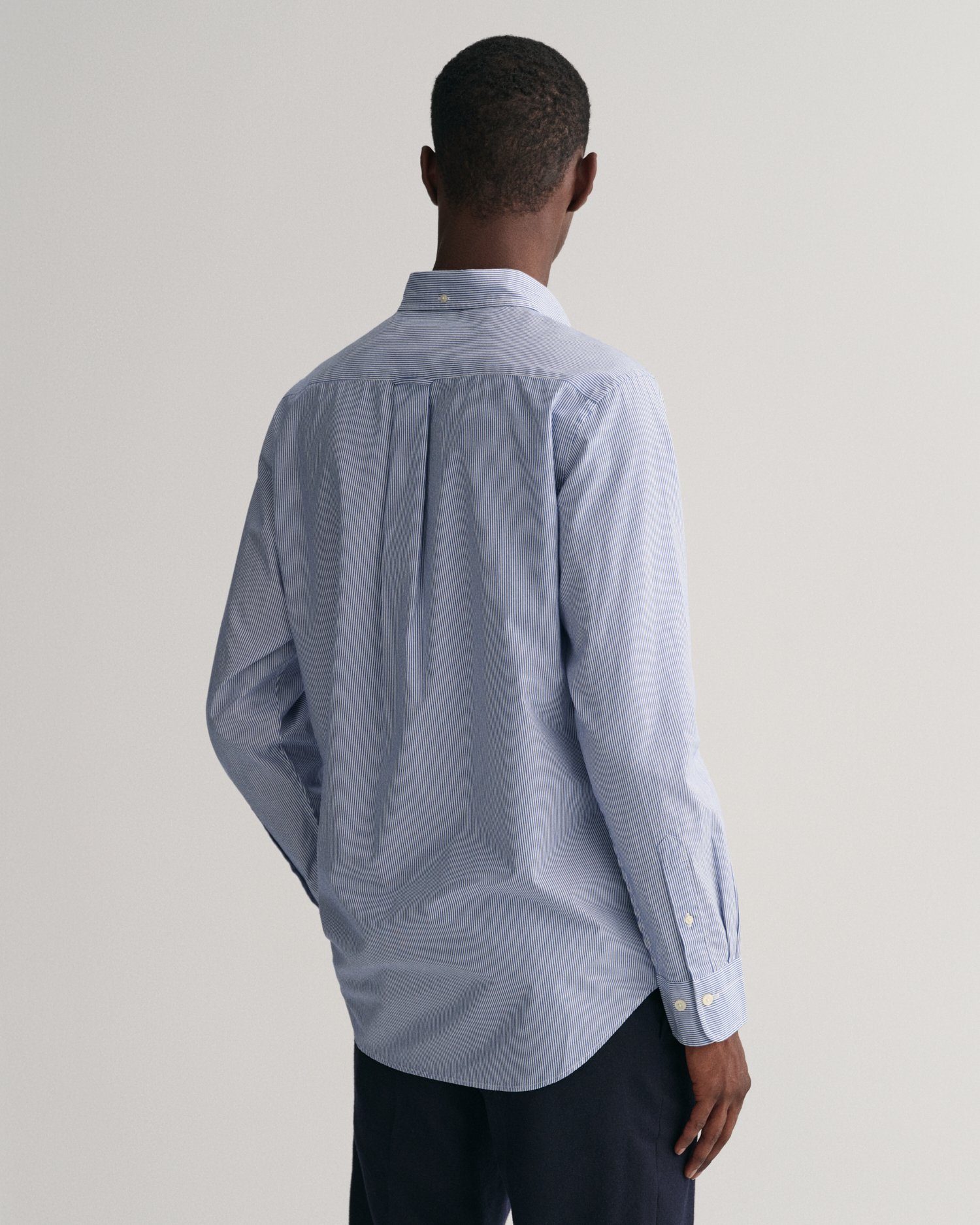 Gant Langarmhemd REG POPLIN BANKER SHIRT Banker Stripe Popeline, leichte Baumwolle