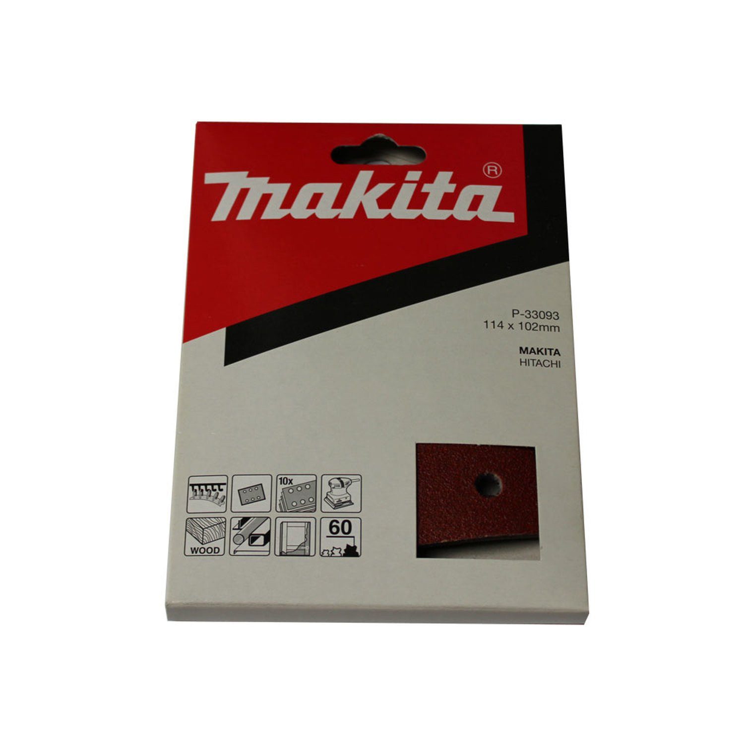 Makita Schleifpapier Klett, 150 Mm, Körnung K600 – Robuster Schleifbelag Für Exzenterschleifer