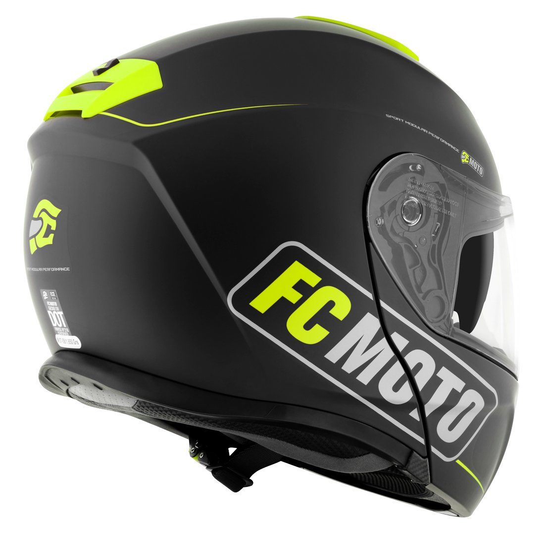 FC-Moto Motorradhelm Novo Straight Klapphelm, integriertes Sonnenvisier