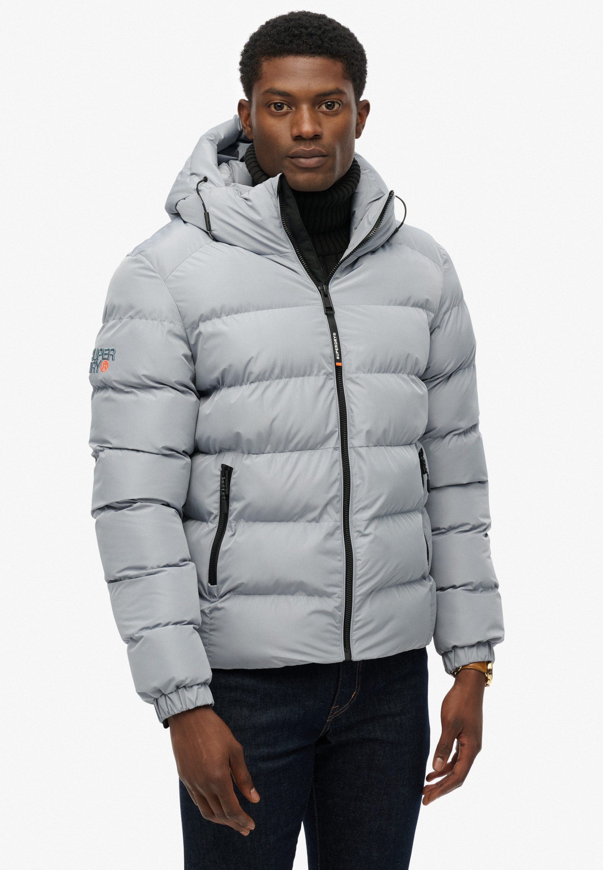 Superdry Steppjacke HOODED SPORTS PUFFER JACKET günstig online kaufen