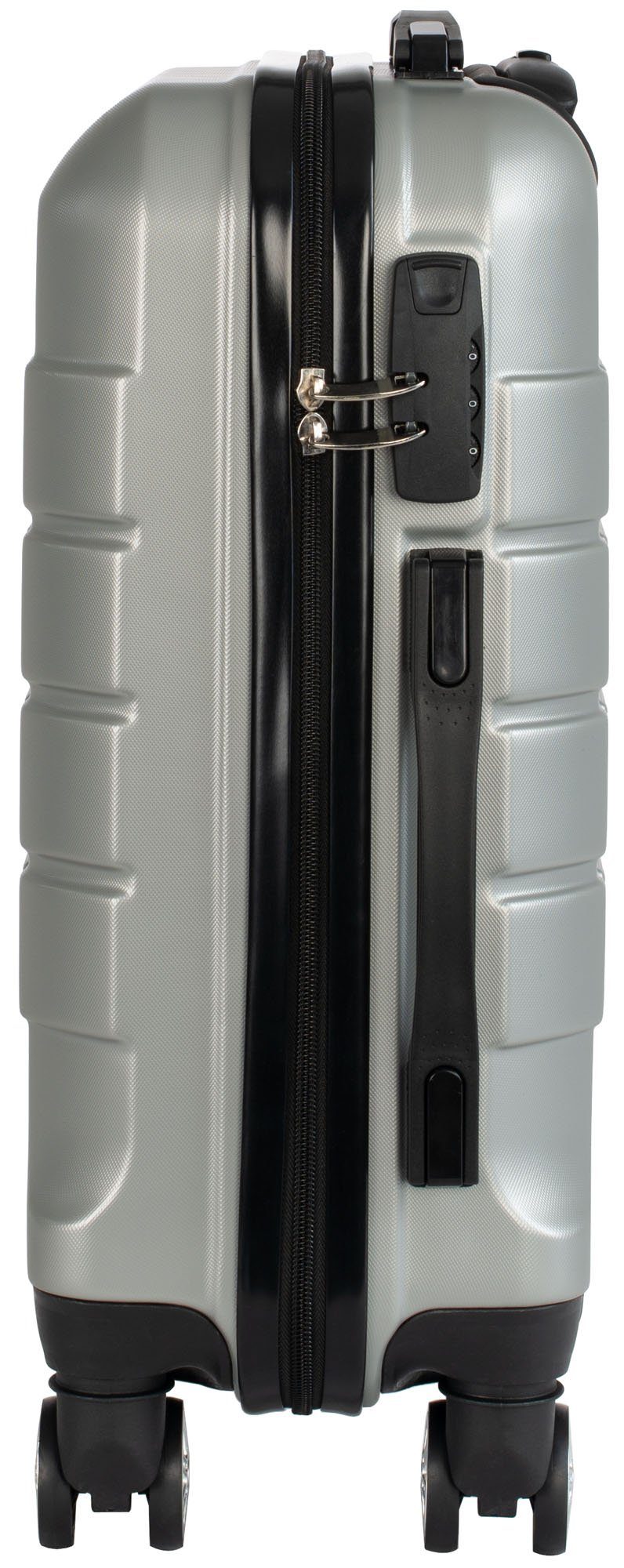 Cahoon Handgepäck-Trolley Hartschalenkoffer Handgepäck Koffer / Reisekoffer Bordtrolley 4-Rollen, 4 Rollen