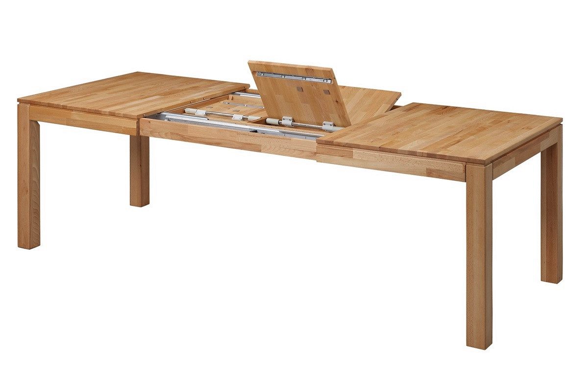 Main Möbel Esstisch Ausziehtisch 140(220)x90cm "Dirk" Kernbuche massiv geöl günstig online kaufen
