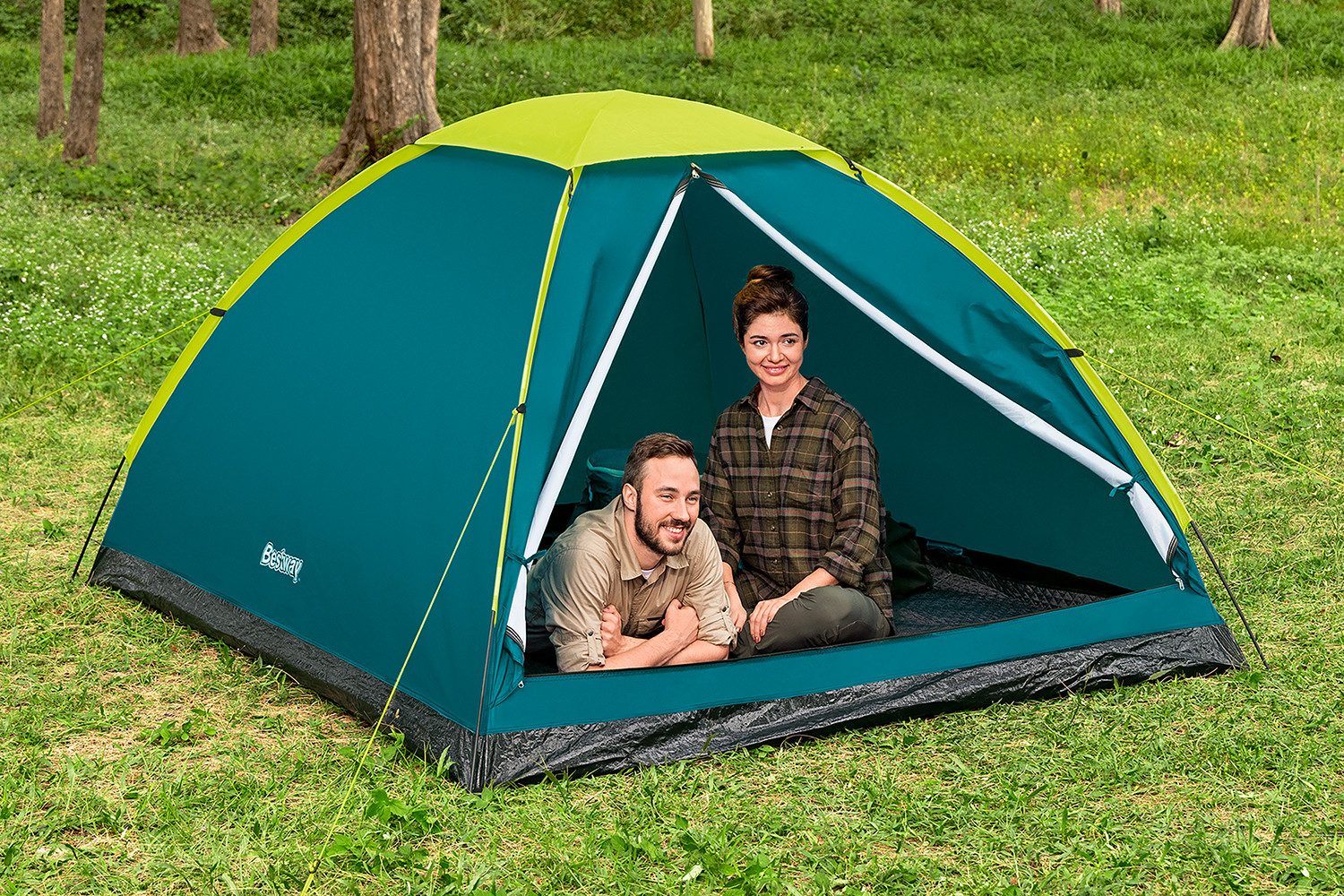 Bestway Kuppelzelt Wander Dome™, Personen: 4 (Packung, 1 tlg., 200 x 240 x 135 cm), Inkl. Tragetasche