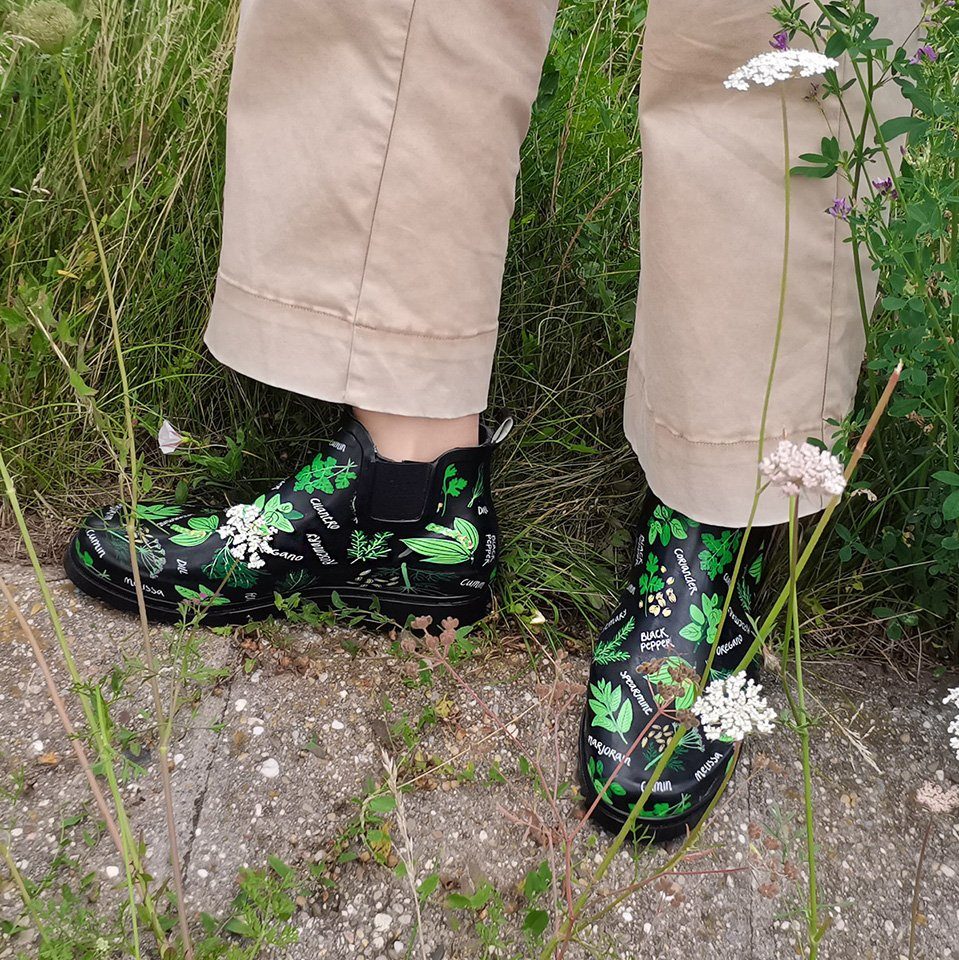 Beck Damen Chelsea Gummistiefel Spicy Gummistiefel (aus weichem, robusten Naturkautschuk) seitliche Gummi-Einsätze für leichtes An- und Ausziehen