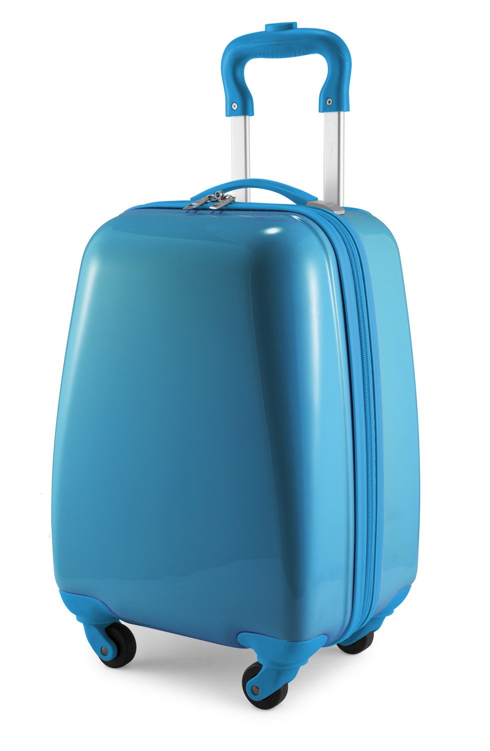 Hauptstadtkoffer Handgepäckkoffer, 4 Rollen, Kindertrolley mit Feenaufklebern, ABS/PC