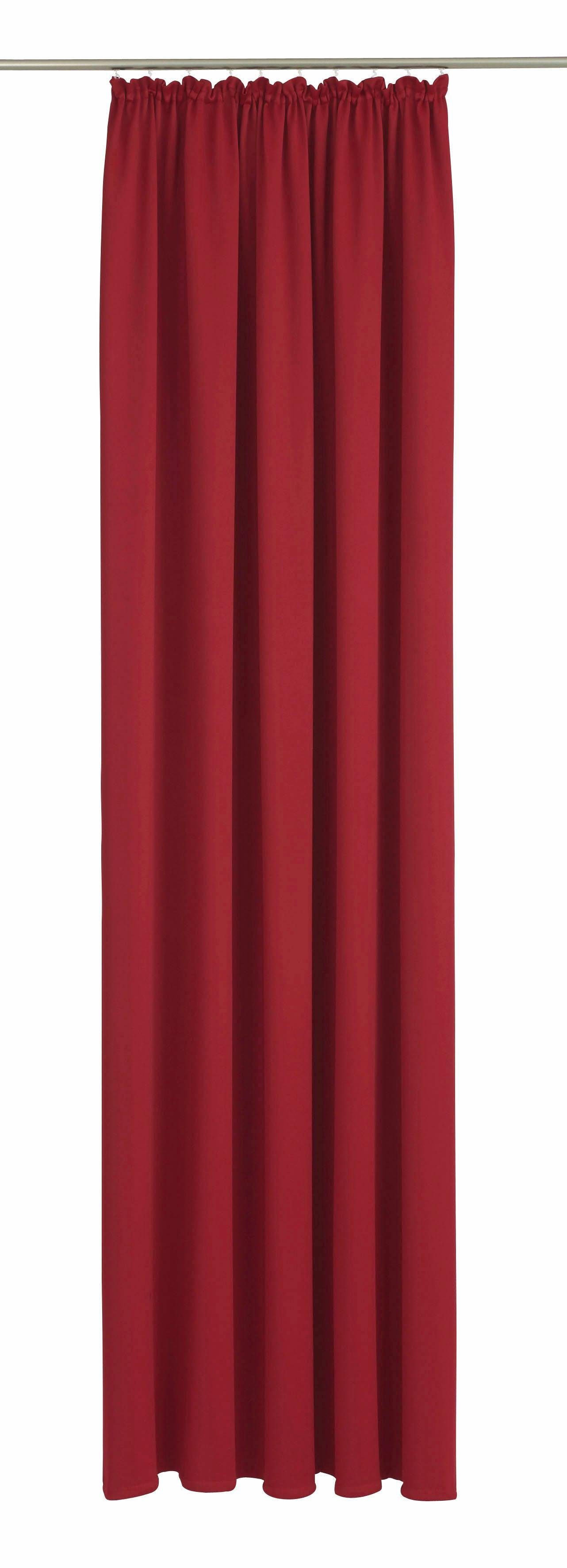 Vorhang Dim out, Wirth, Kräuselband (1 St), verdunkelnd rot
