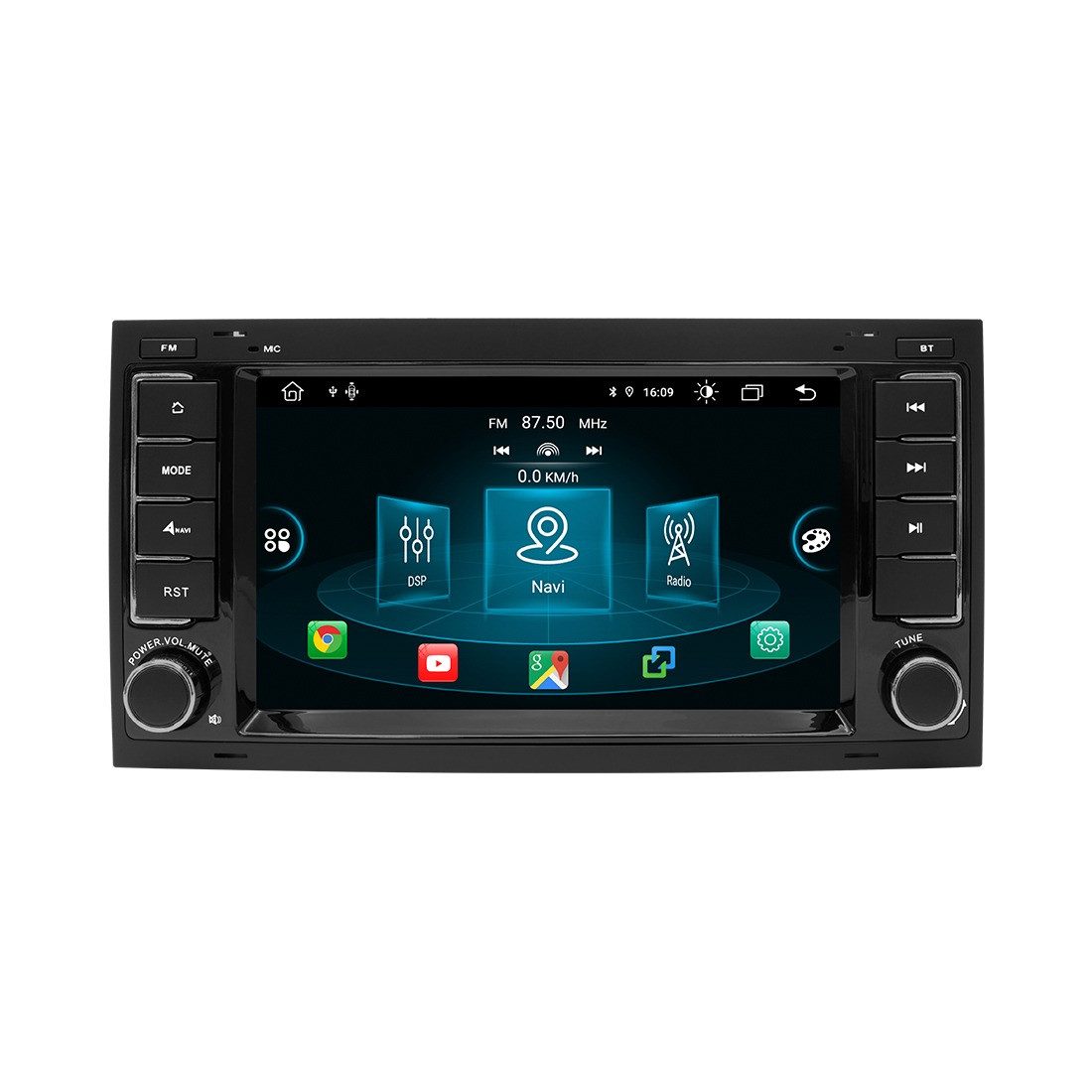 GABITECH 7" Android 13 Autoradio GPS Für VW Touareg Transporter T5 Multivan Autoradio (FM / AM-Radio, RDS, DAB+ Optional, Kabellos Apple Carplay und Android Auto, Sprachsteuerung)