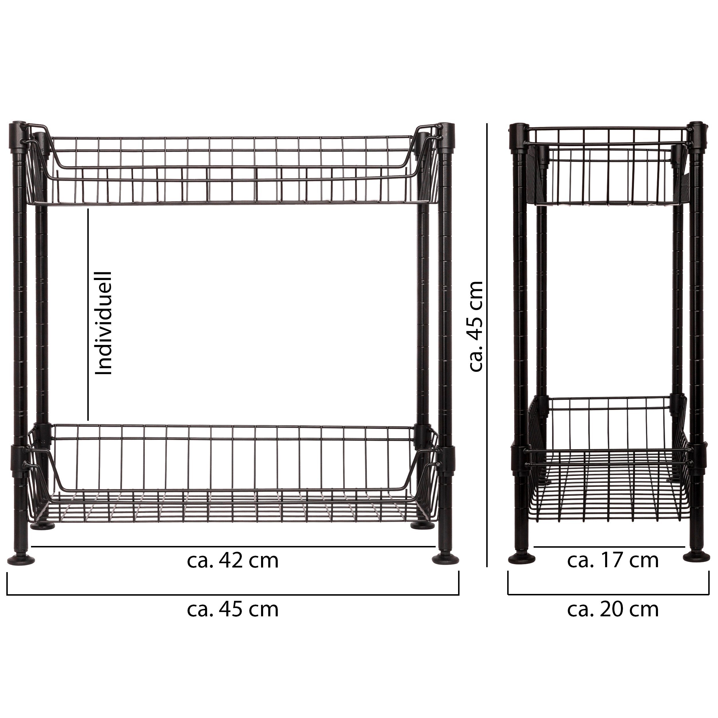 ONVAYA Küchenregal Universal Küchenregal stehend aus Metall, Küchen-Organiz günstig online kaufen