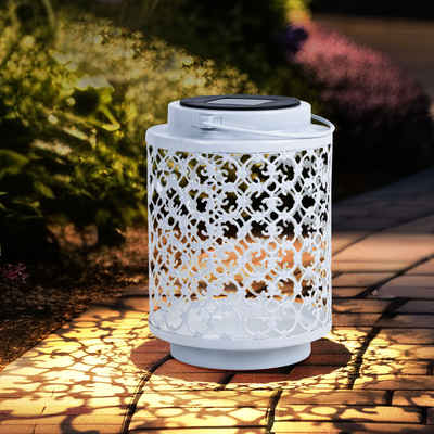 etc-shop LED Solarleuchte, LED-Leuchtmittel fest verbaut, Solarlampen für Außen Gartendeko Laterne orientalische