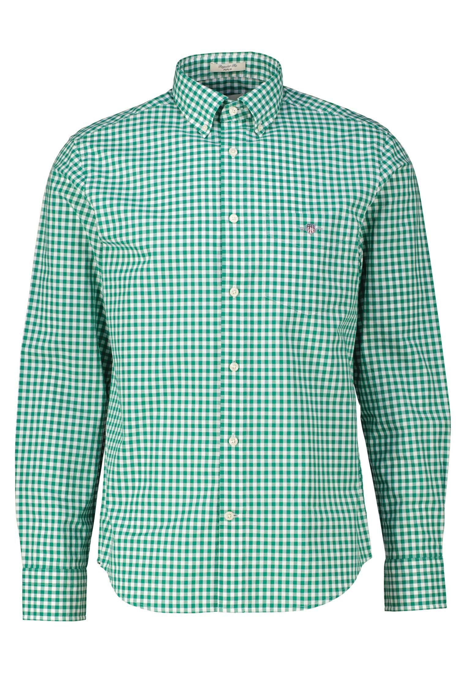 Langarmhemd Herren Hemd POPELINE Regular Fit