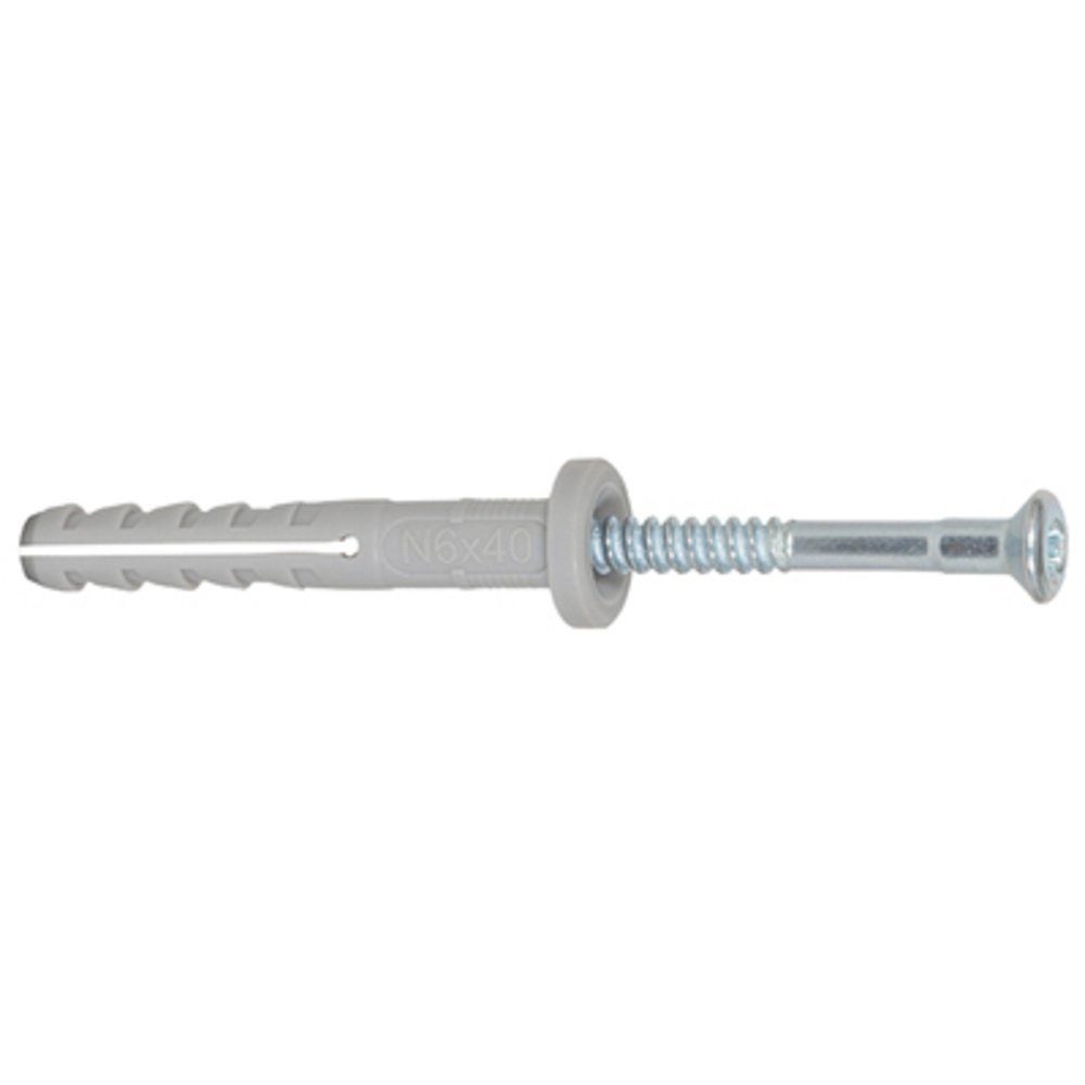 Dübel-Set Fischer 513840 Nageldübel 40 mm 6 mm 100 St.