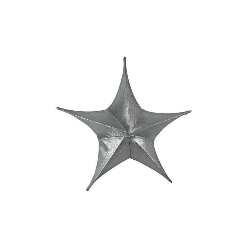 Werner Voß Weihnachtsfigur Dekostern Starlet - silber-metallic - 100% Poylester - Durchmesser 65 cm