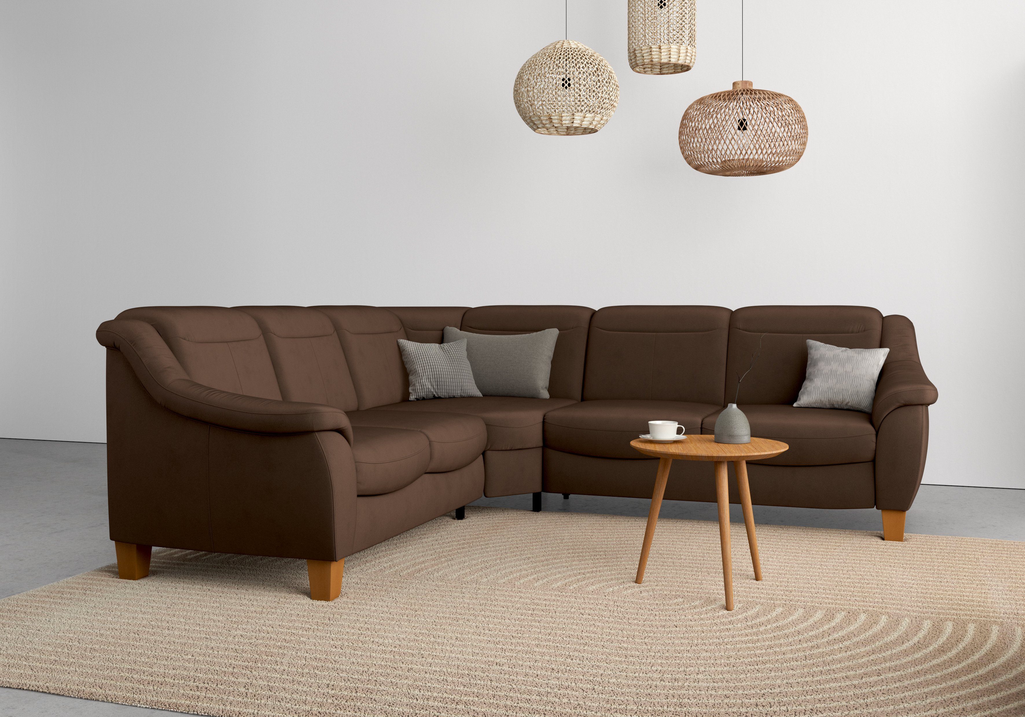 Home affaire Ecksofa Caldera L-Form, Federkern, günstig online kaufen