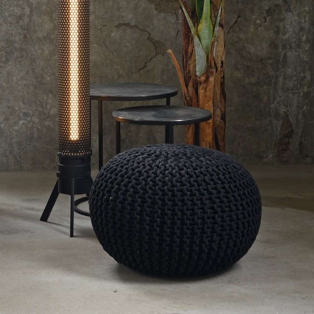 RINGO-Living Couchtisch RINGO-Living Couchtisch Mele in Schwarz aus Metall 2er-Set 450x400mm