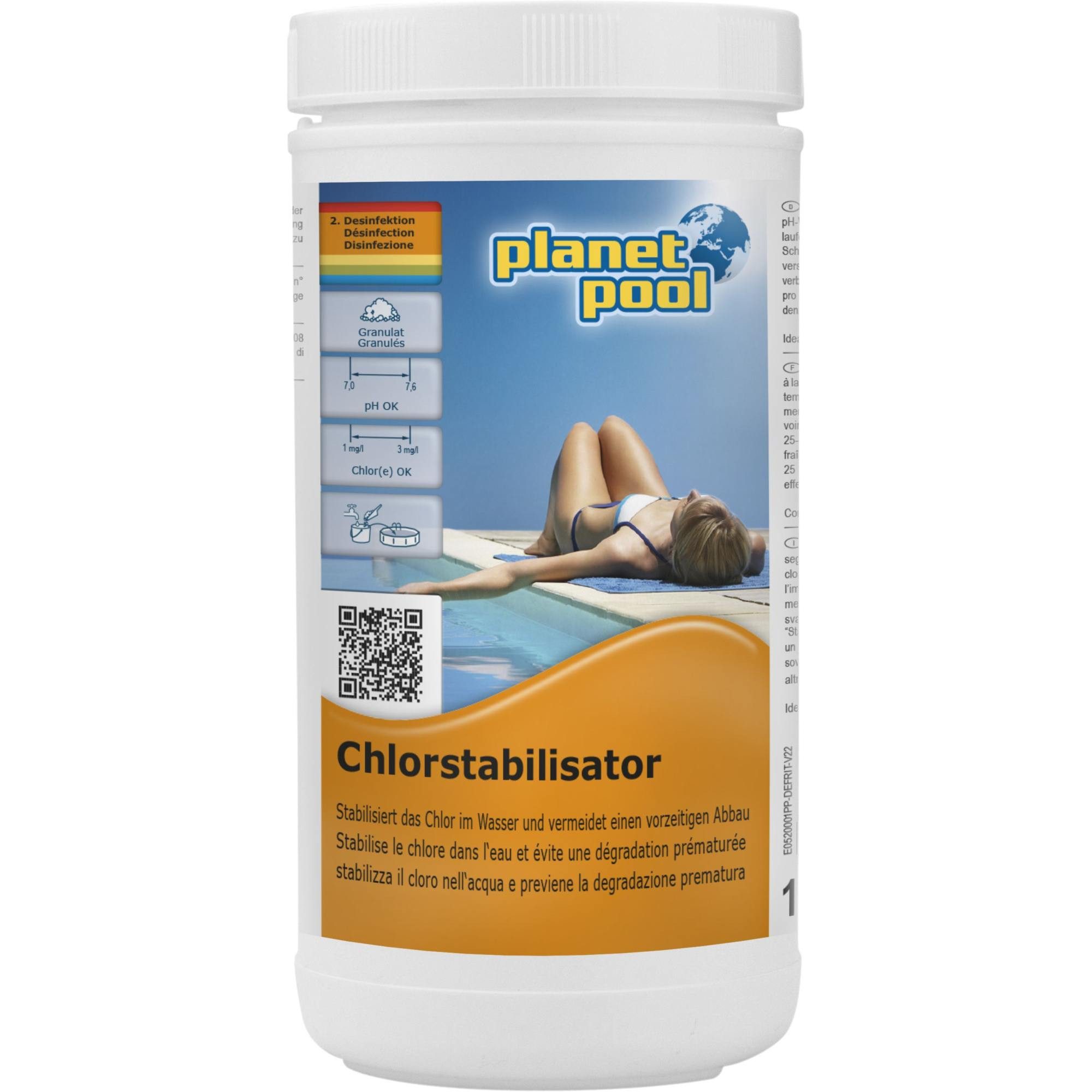Poolpflege Planet Pool - Chemoclor Stabilisator 1 kg Planet P