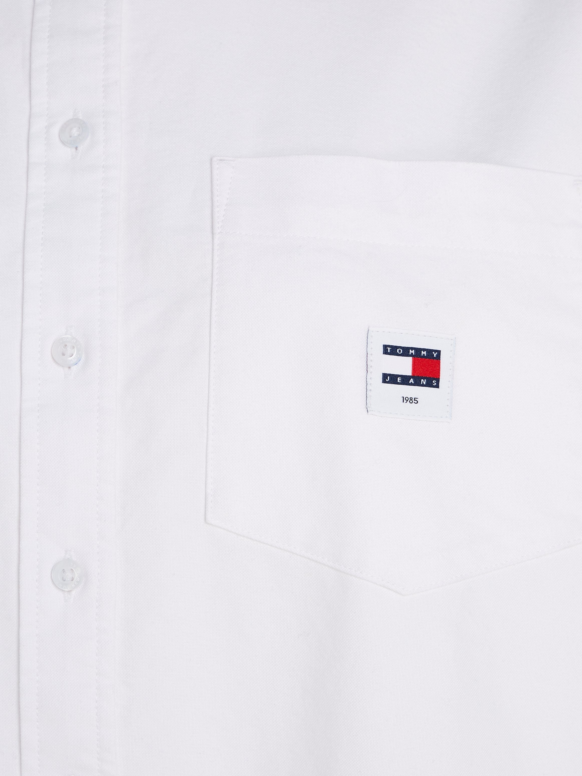 BADGE SHIRT Blusentop TJW BOYFRIEND mit Logostickerei White Tommy Jeans