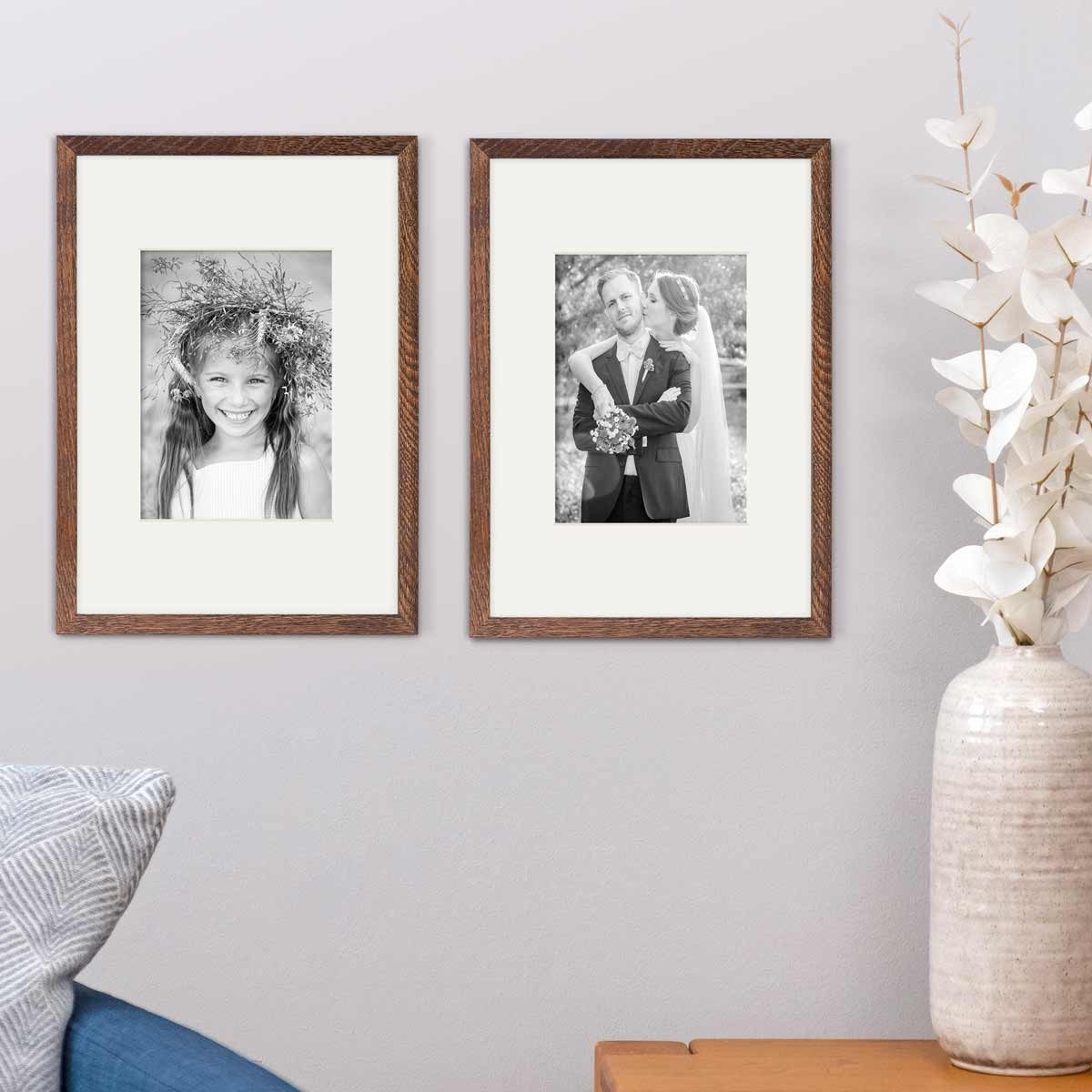 PHOTOLINI Bilderrahmen 2er Set Echtholz mit günstig online kaufen