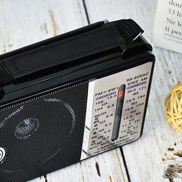 Retoo Küchenradio Nostalgie Retro Radio USB SD FM Vintage Kofferradio Küchen-Radio (FM-Radio, FM-tunner, Hochwertiger Klang, Originelles Design, Großer Frequenzbereich)