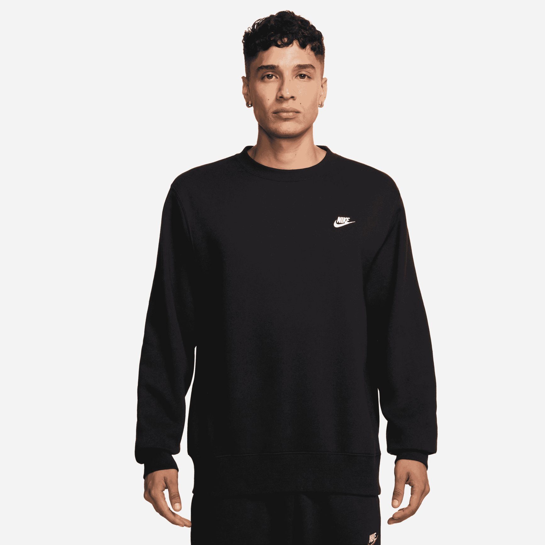 Fleecepullover Nike Herren Pullover Club BB Crew FN3886