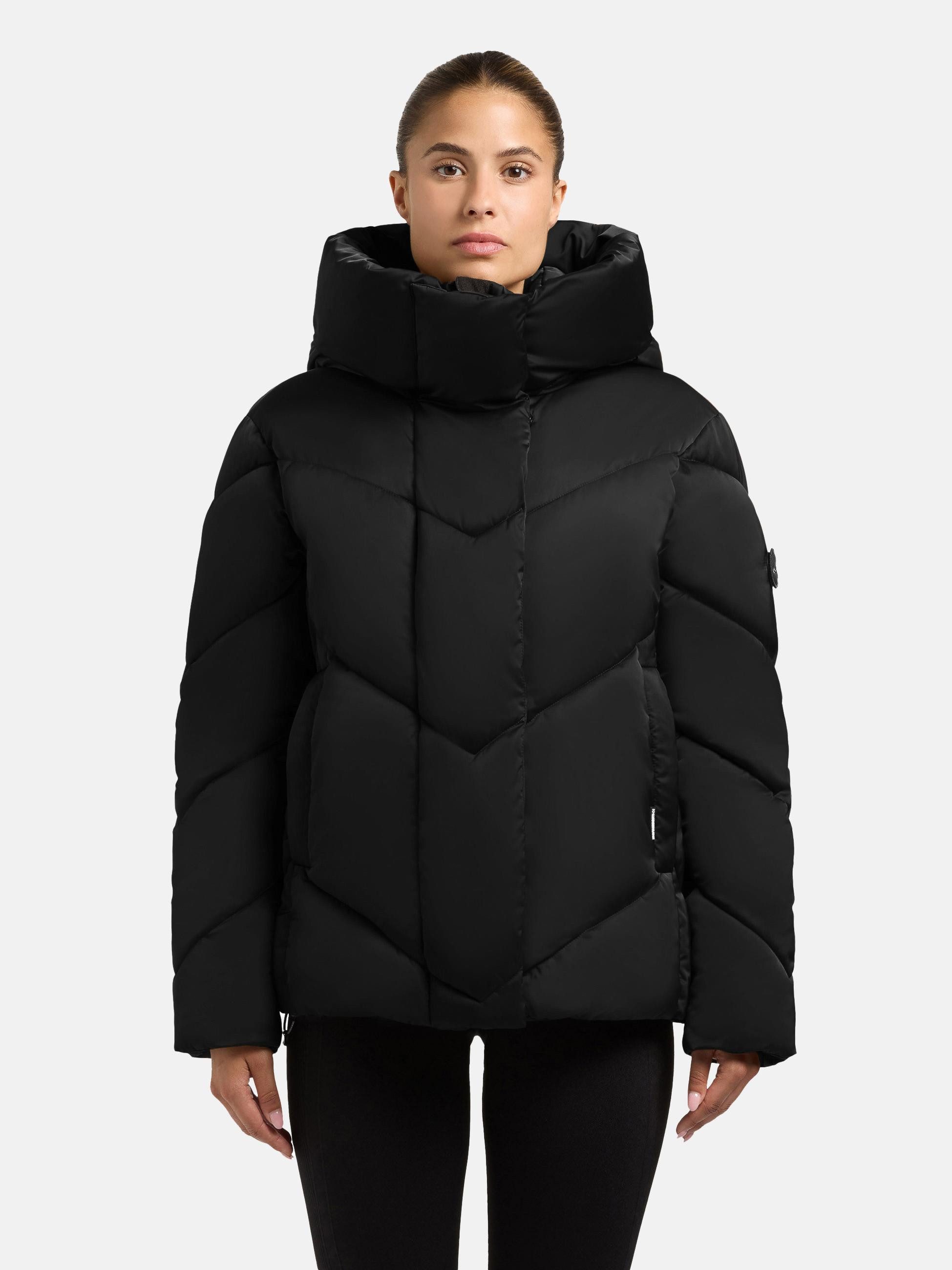 khujo Winterjacke Olsa2 Gefütterte Steppjacke mit Kapuze
