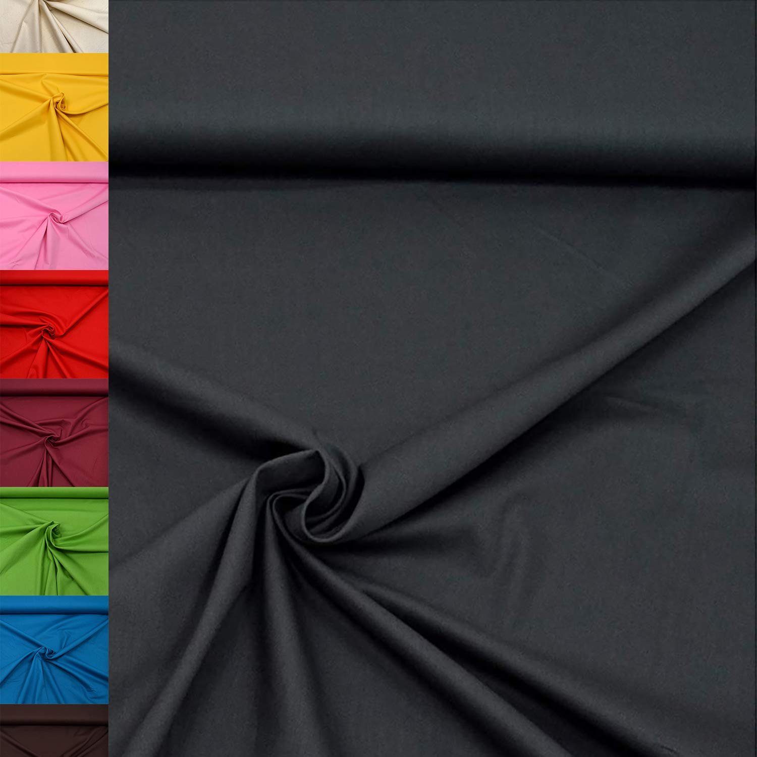 MAGAM-Stoffe Stoff "Sophie", Baumwollstoff uni 100% Baumwolle ÖKO-TEX Meterware ab 50cm