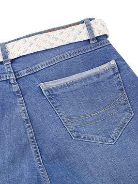 DENIMFY Chinoshorts Herren Shorts DFLena Regular Fit Bermudashorts mit Gürtel