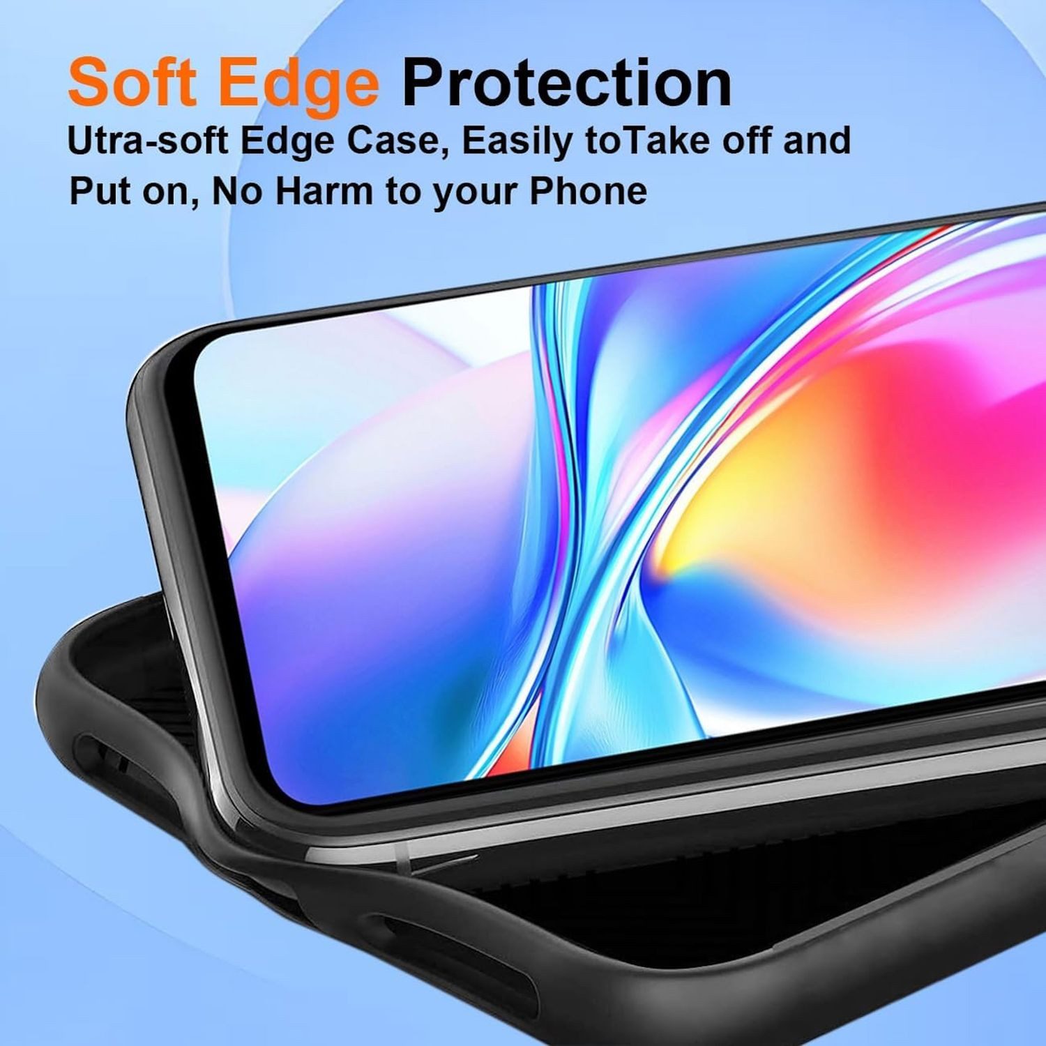 Wigento Handyhülle Für ZTE Blade A56 Silikon TPU Schutz Hülle Ultra Dünn Flexibel Schwarz, Stilvolle TPU Hülle, präzise Aussparungen, schützend