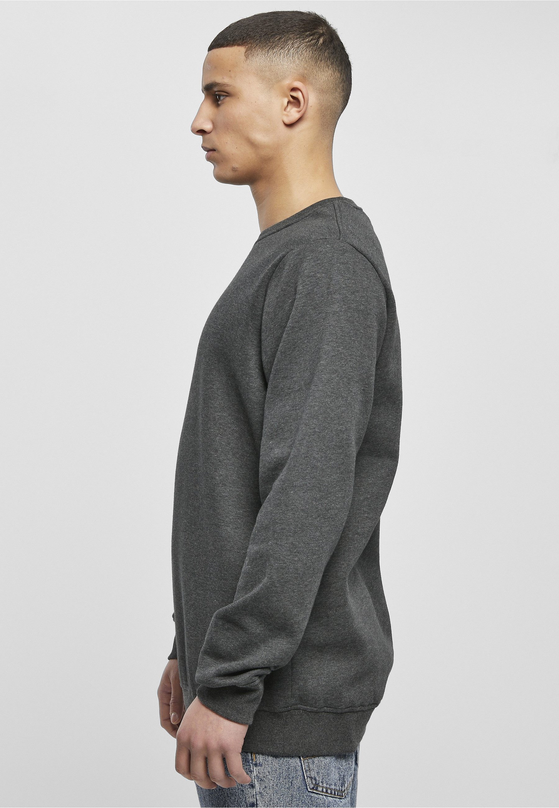 URBAN CLASSICS Rundhalspullover Urban Classics Herren Basic Terry Crew (1-tlg)