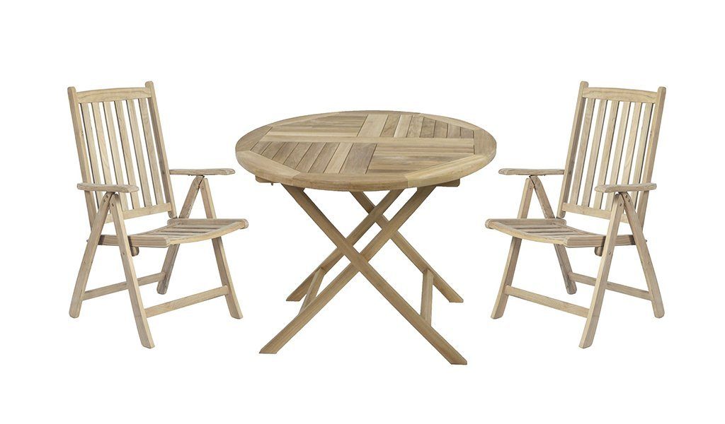 Gravidus Gartenmöbelset »3-teilige klappbare Tischgruppe Sitzgruppe Garten  Stuhl Klappstuhl Klapptisch«, (3-tlg) online kaufen | OTTO