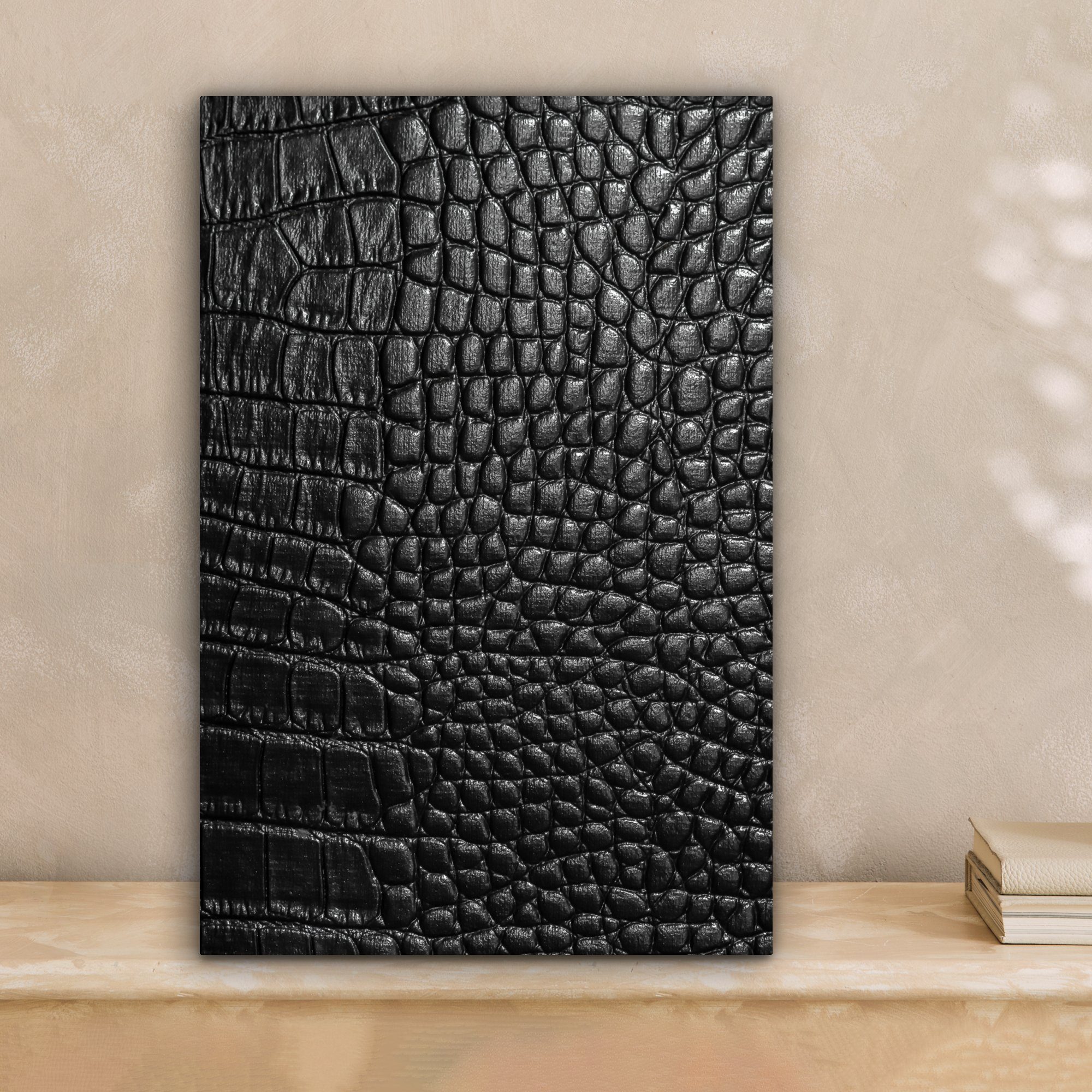 OneMillionCanvasses® Leinwandbild Leder - Textur - günstig online kaufen