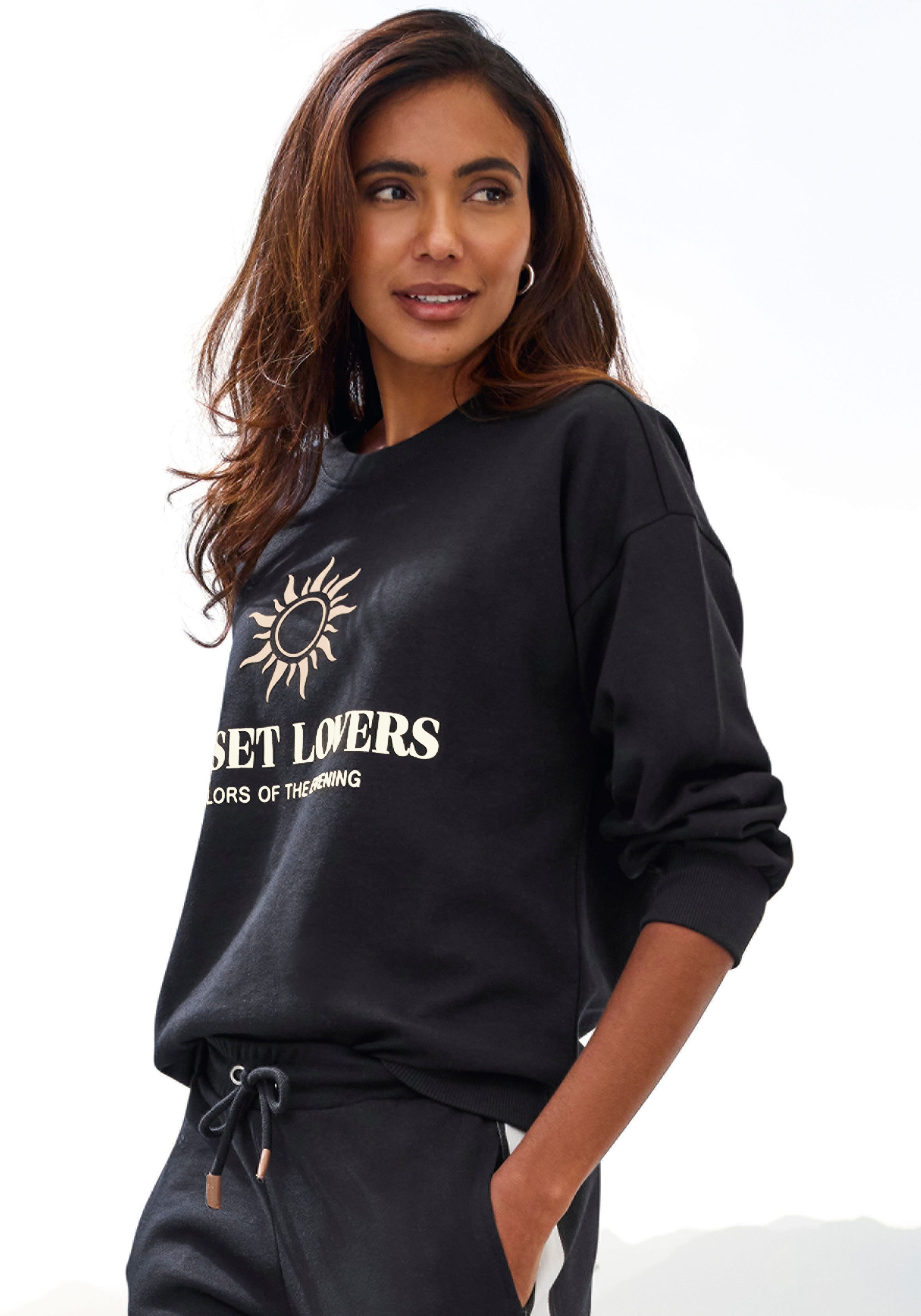 H.I.S Sweatshirt mit großem Front-Print, Loungewear