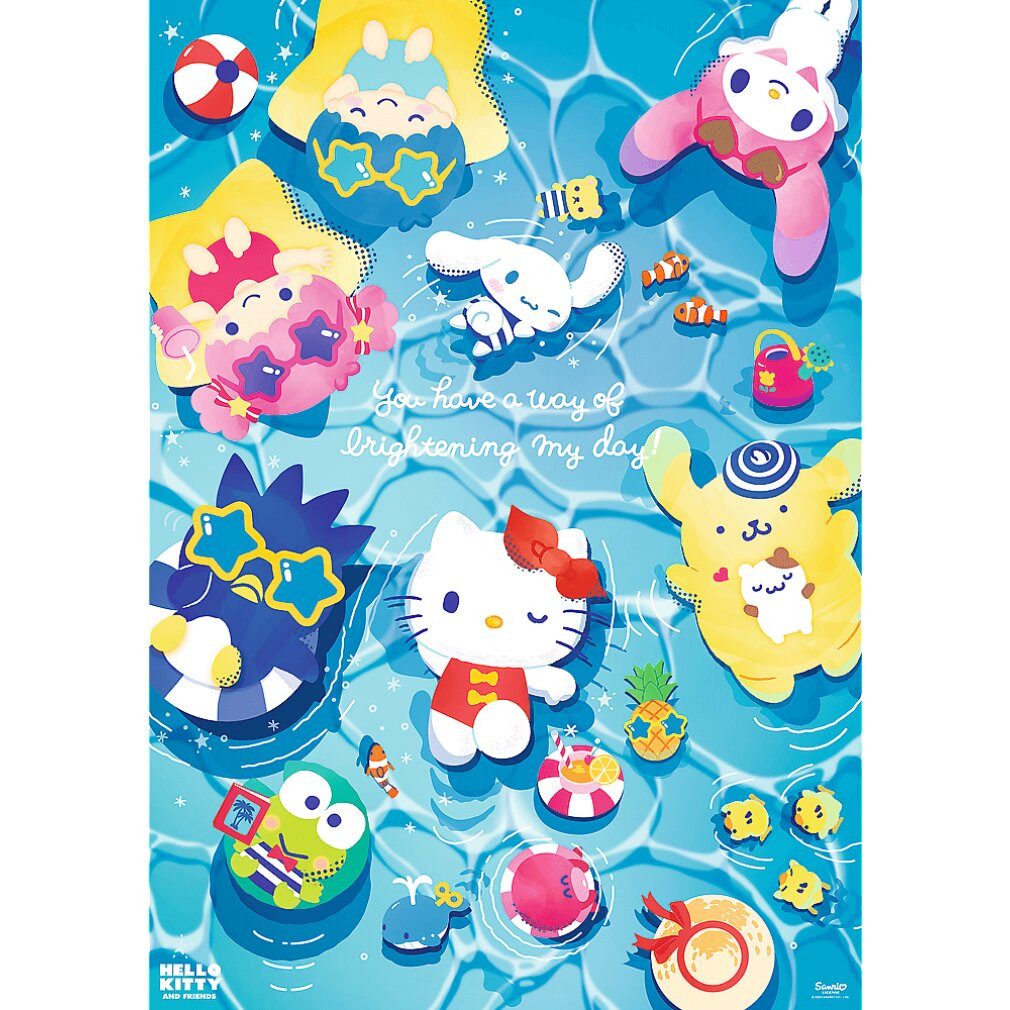 Trefl Puzzle Puzzle Premium Plus Hello Kitty: Auf der Sommerwelle von 1000 dlks, Puzzleteile