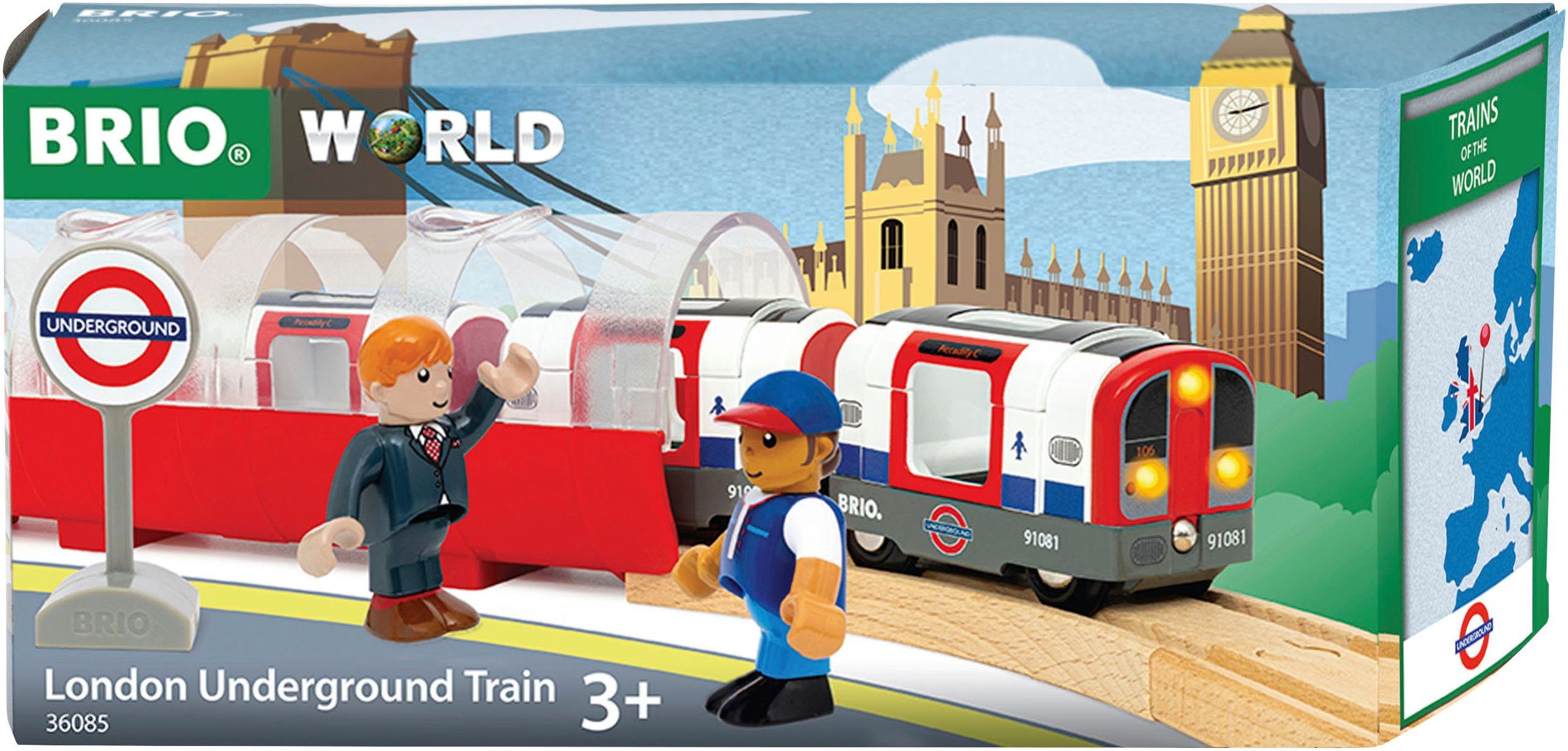 BRIO® Modelleisenbahn-Set Londoner U-Bahn, mit Licht und Sound