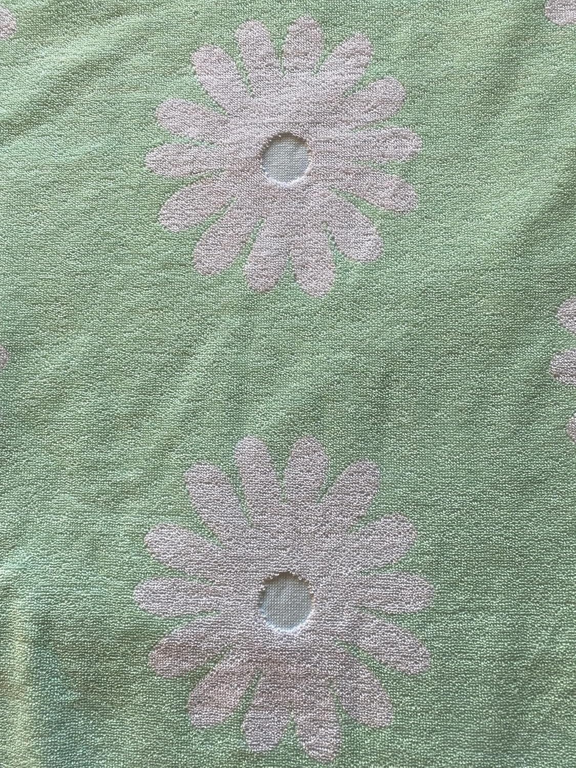 Delindo Lifestyle Strandtuch Nizza, großes Badelaken, Gänseblümchen-Muster, Baumwolle, 100x180 cm, Besonders saugfähig, weiche Oberfläche – Bild 5 von 5