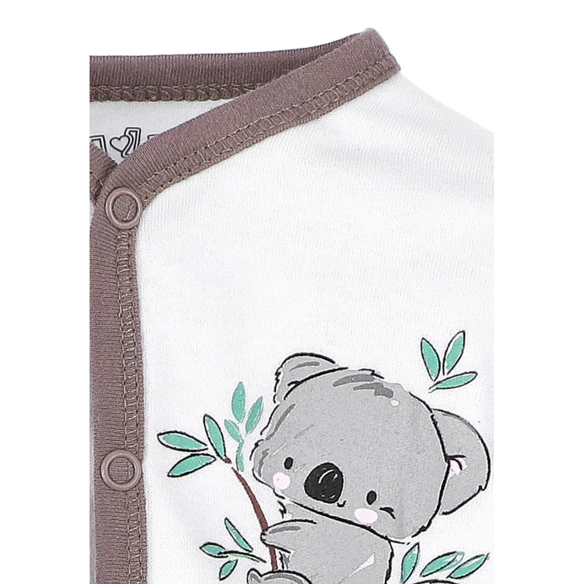 NINI Strampler Koala Unisex Kinder Einteiler, Overall, Babyanzug, Babyoverall, Babyanzug