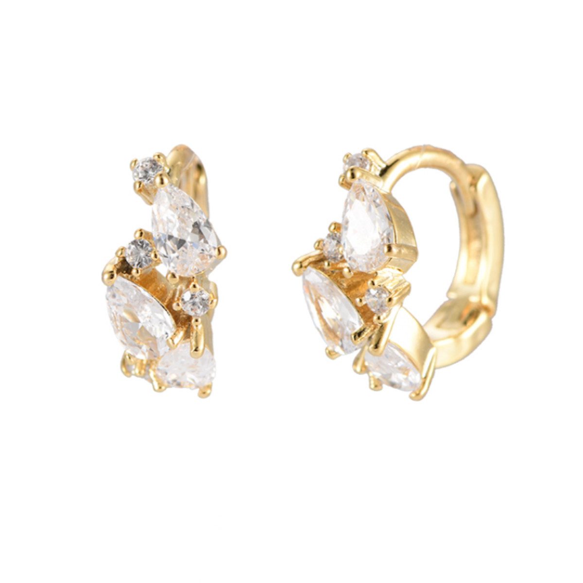 Cala Rose Paar Creolen RAINDROP