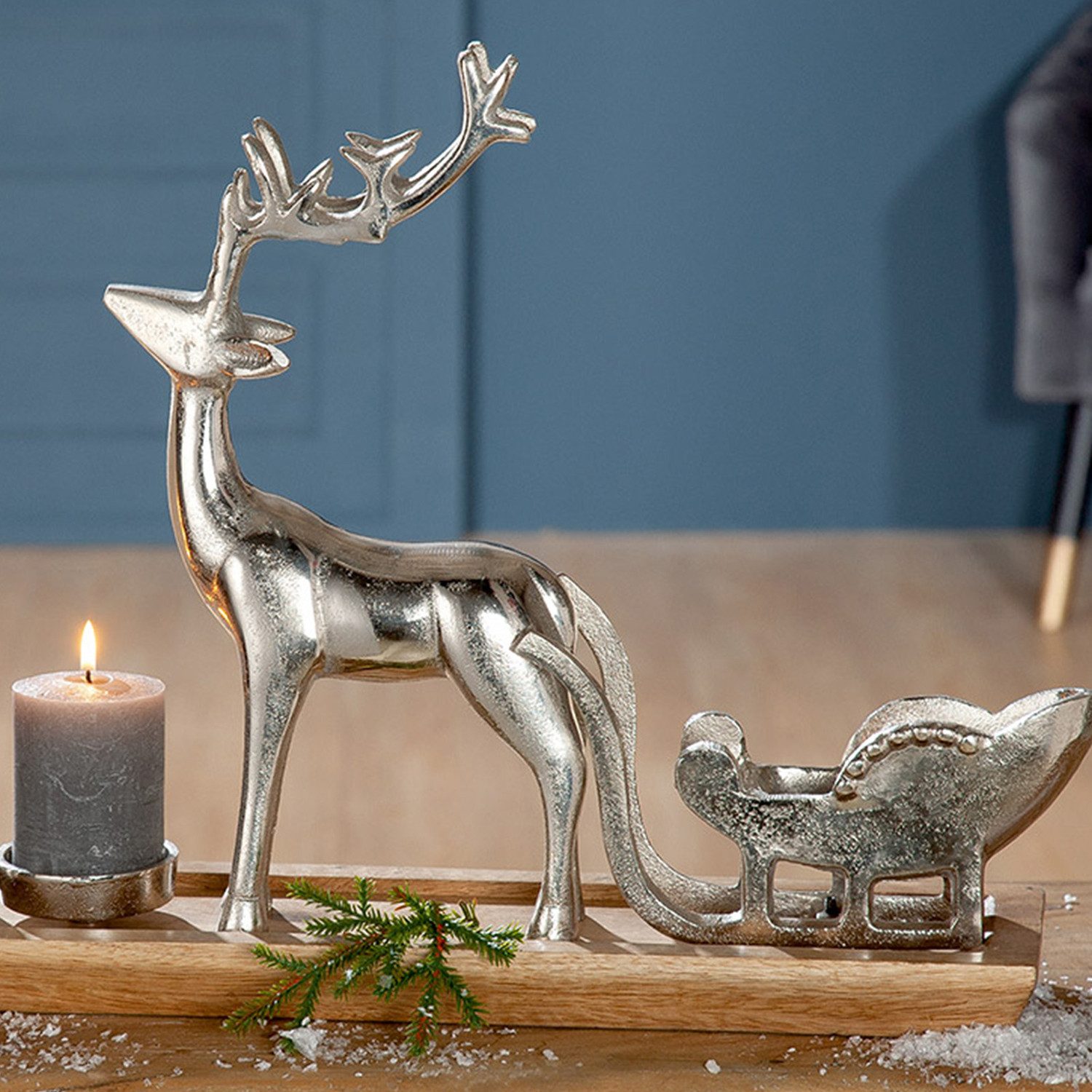 GILDE Kerzenständer Adventsleuchter 4flm., H.37 cm (1 St)