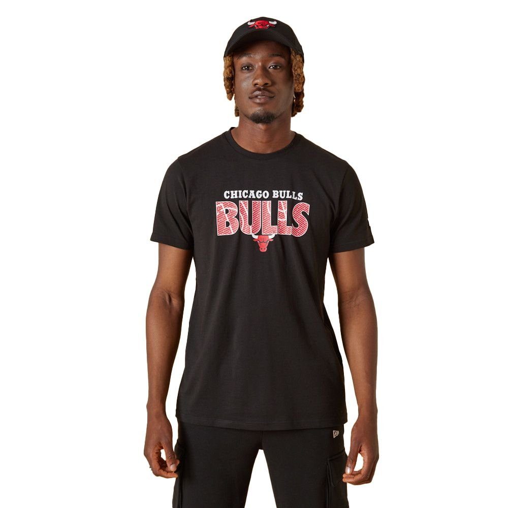 Court T-Shirt Print-Shirt Era Tee CHICAGO Wordmark New NBA New Era BULLS NEU/OVP