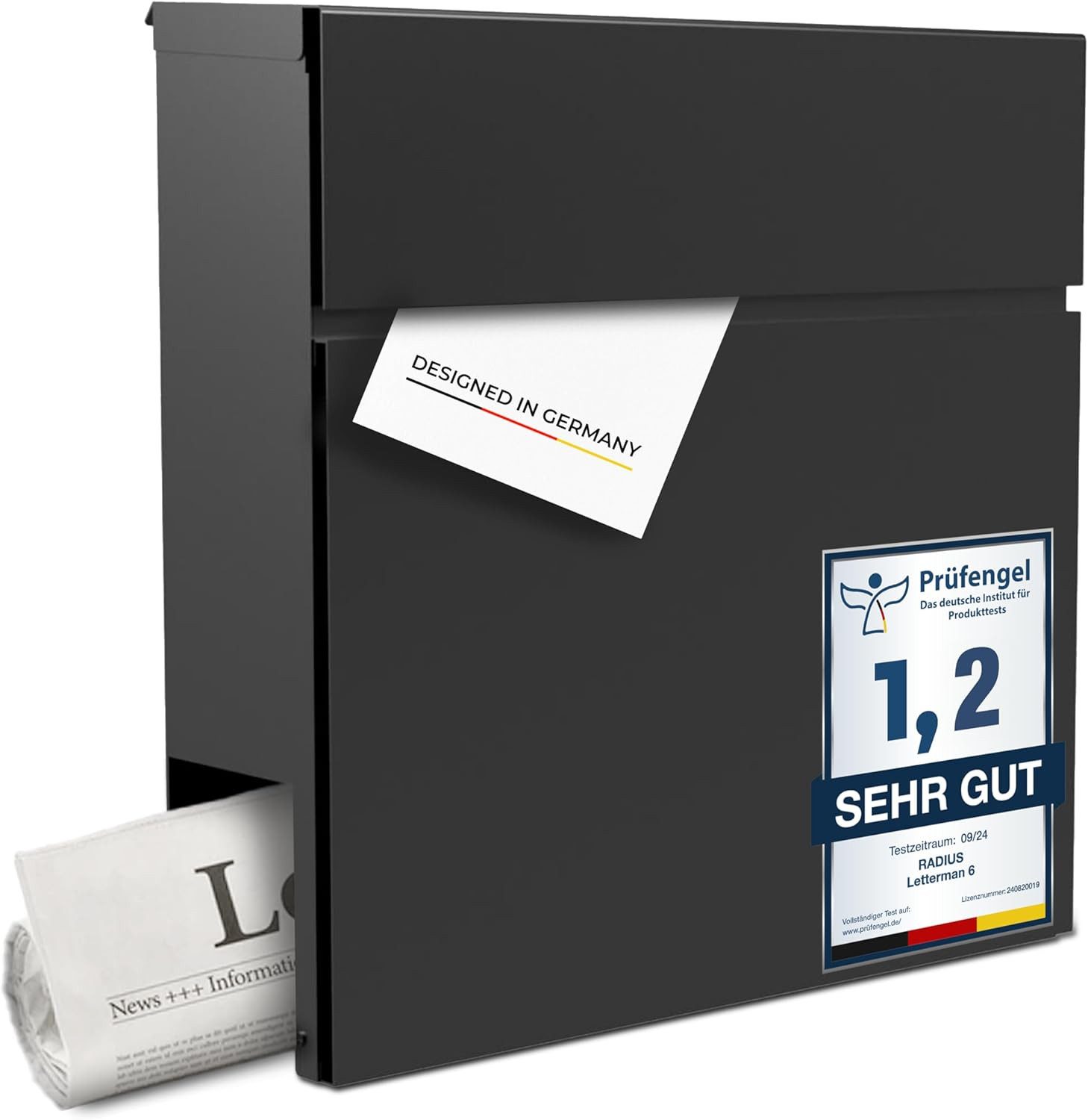 Radius Briefkasten Design Wandbriefkasten Letterman 6 anthrazit (RAL7016), günstig online kaufen