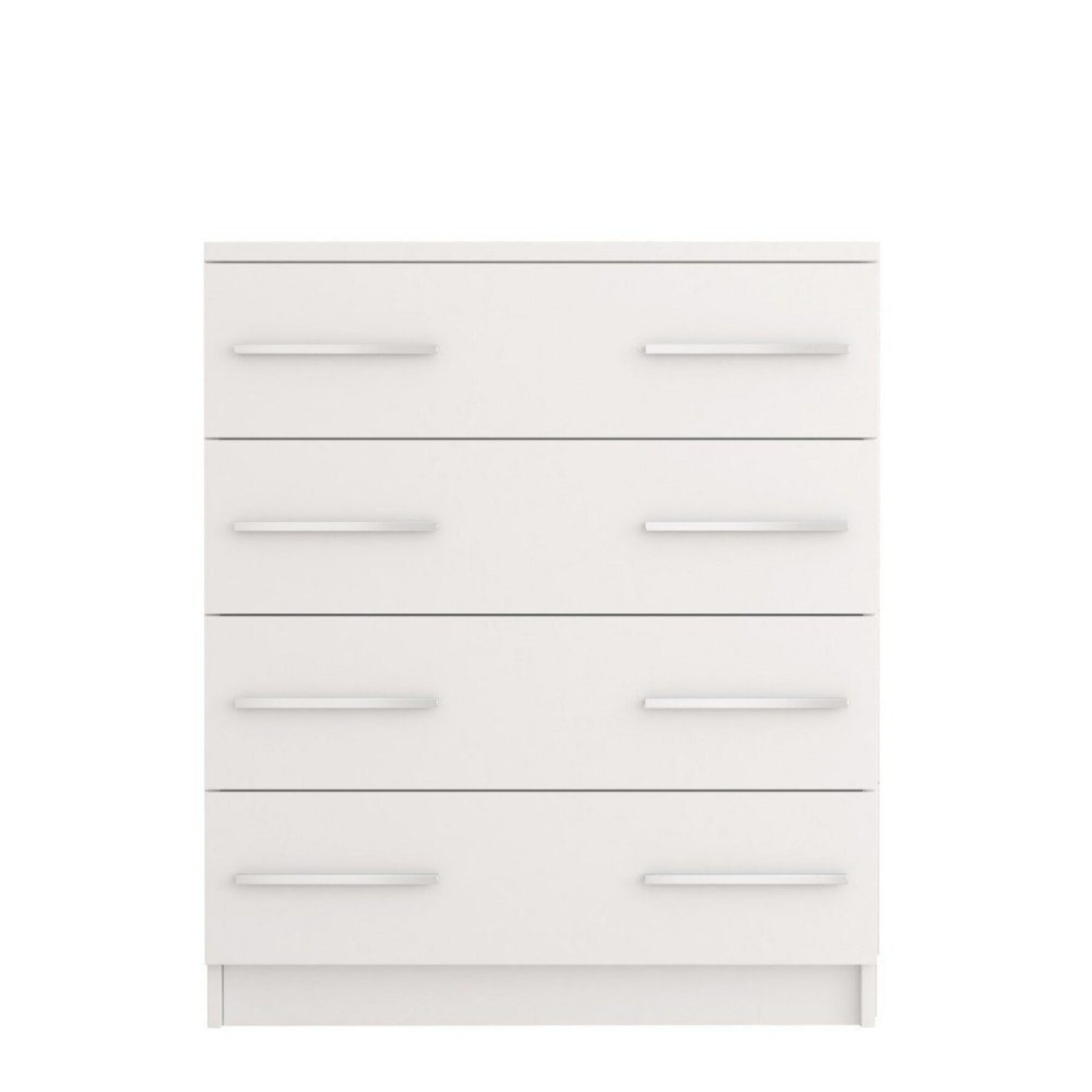 MOEBLO Kommode Marsala II 4s (Sideboard Wohnzimmer Kommode Schlafzimmer, Komodenschrank, Highboard, modischen silbernen Griffe), (BxHxT):80x93x40cm