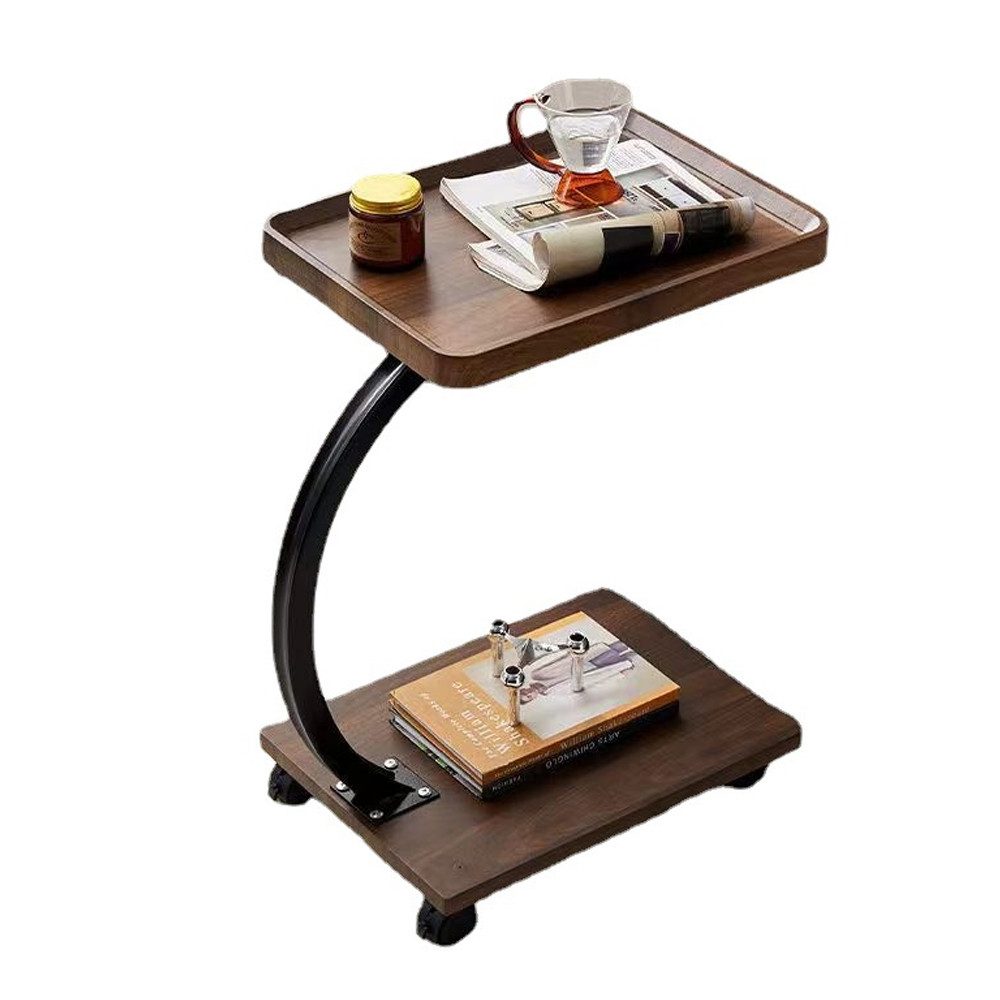 NUODWELL Beistelltisch Beistelltisch C-Form, Beweglicher Holz Couchtisch Kl günstig online kaufen