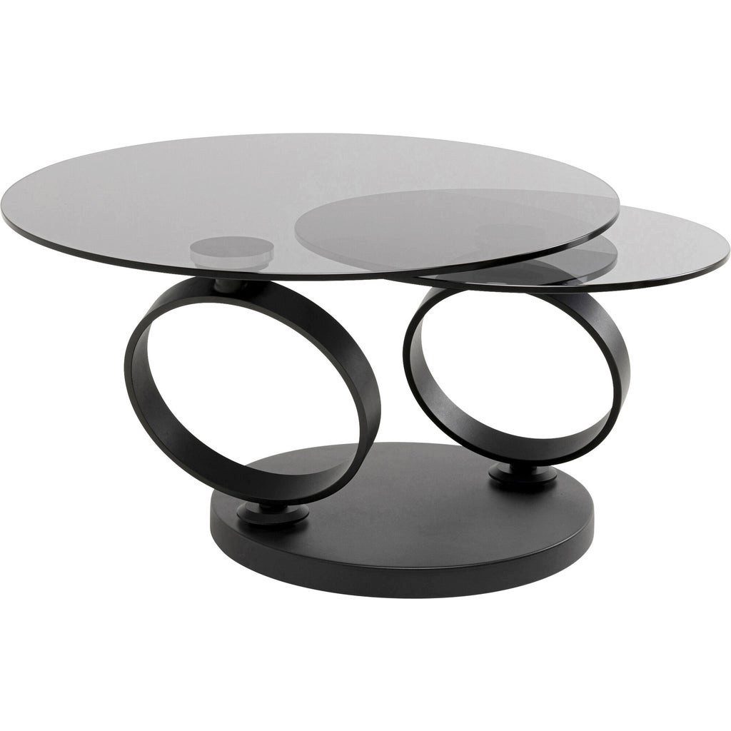 Kare Design Couchtisch Beverly Smoke, 360° drehbar