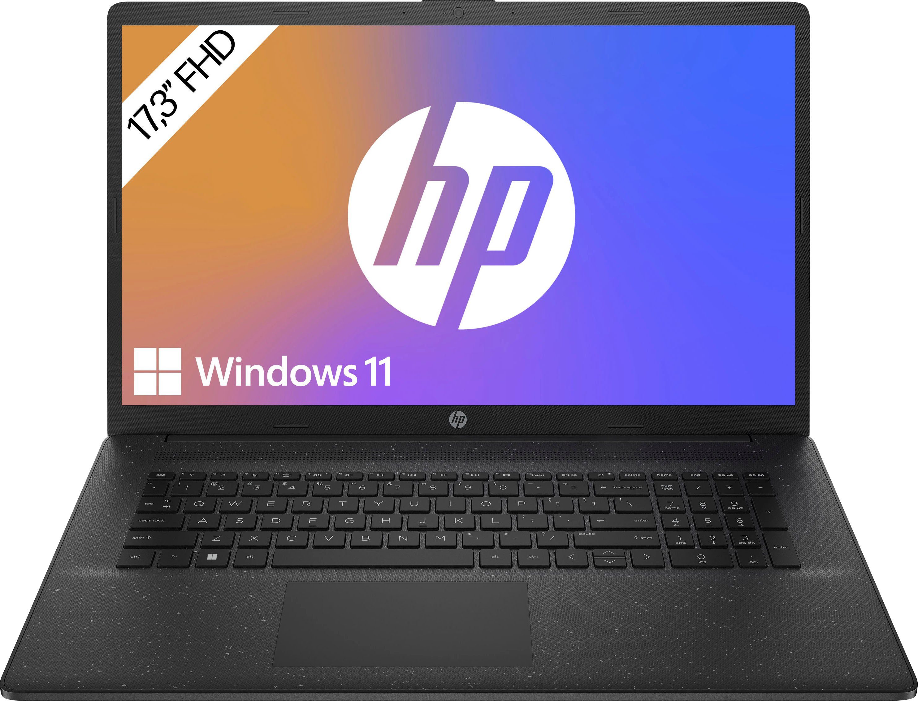 HP 17-cp3277ng Notebook (43,9 cm/17,3 Zoll, AMD Ryzen 7 7730U, Radeon  Graphics, 1000 GB SSD)