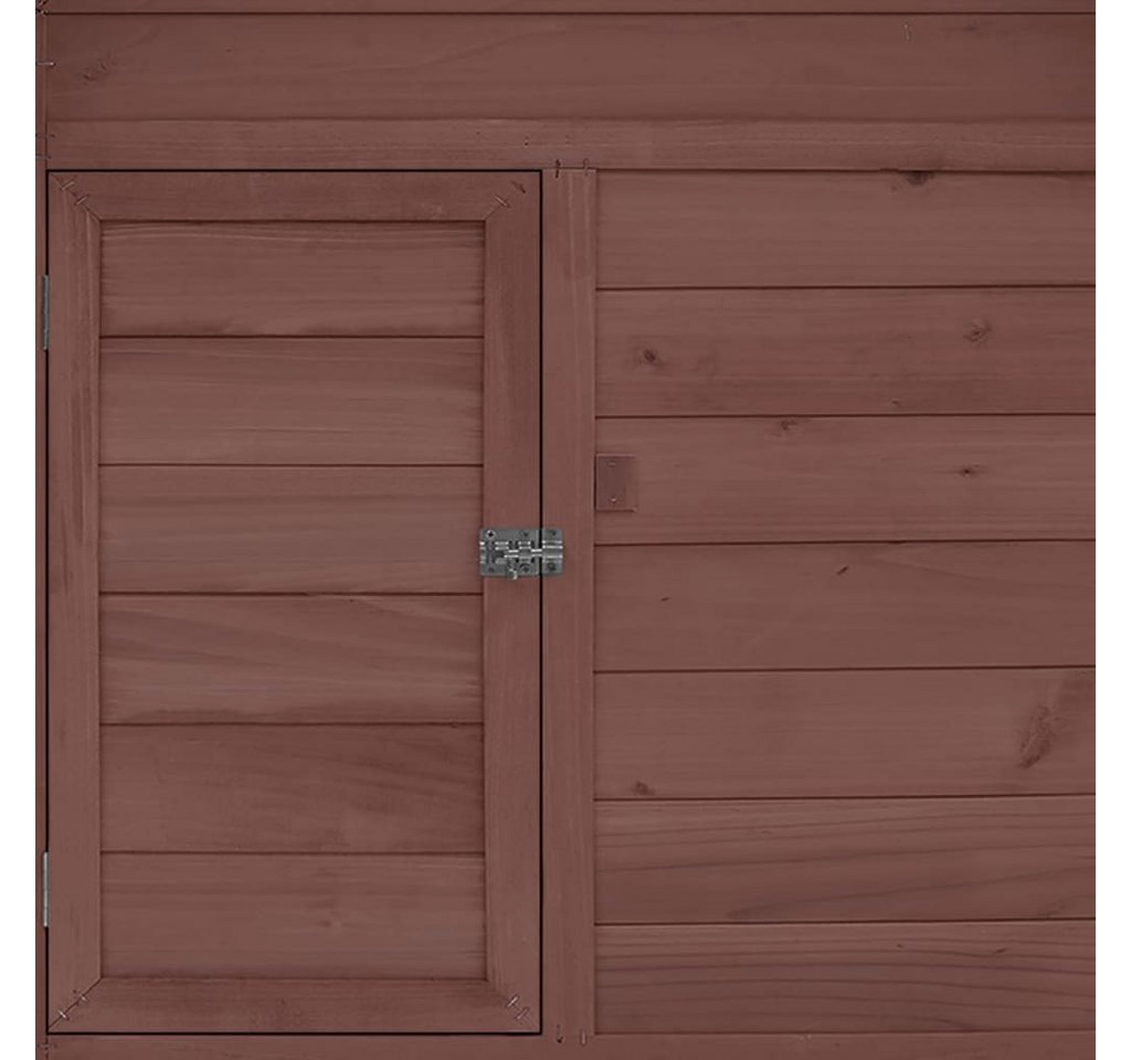 Thumbnail - vidaXL Hühnerstall Hühnerstall Mokka und Weiß 152x96x110 cm Massivholz Tanne