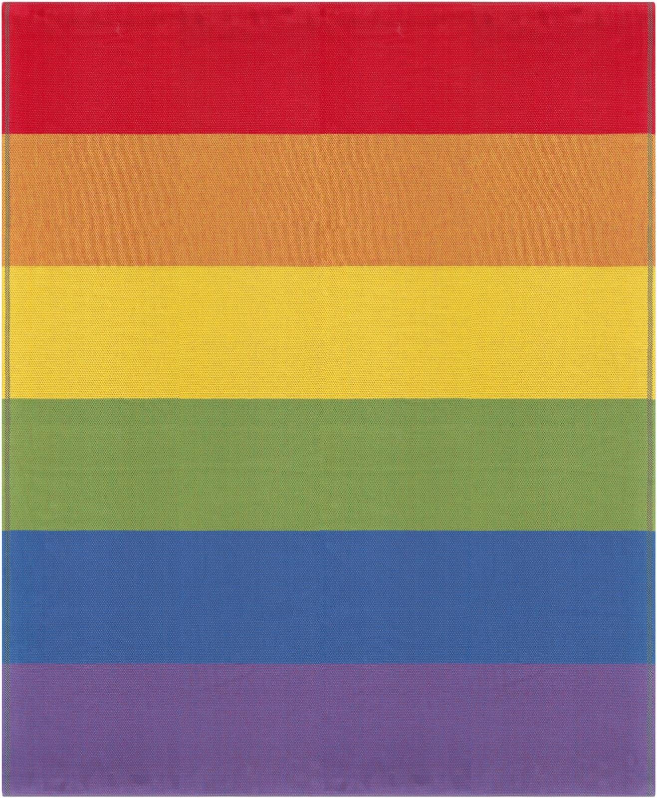 Plaid Plaid Pride 140x170 cm, Ekelund, Pixel gewebt (6-farbig)