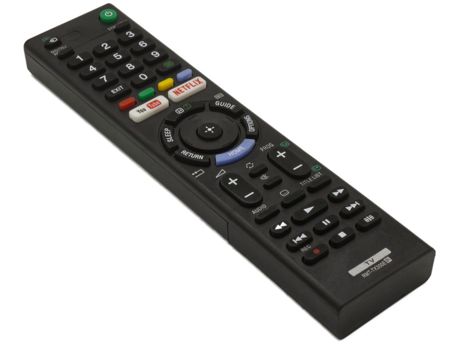 azurano Ersatz für SONY RMT-TX300E, 1-493-314-11 Universal-Smart-TV-Fernbedienung (Direkttasten für Youtube & Netflix)